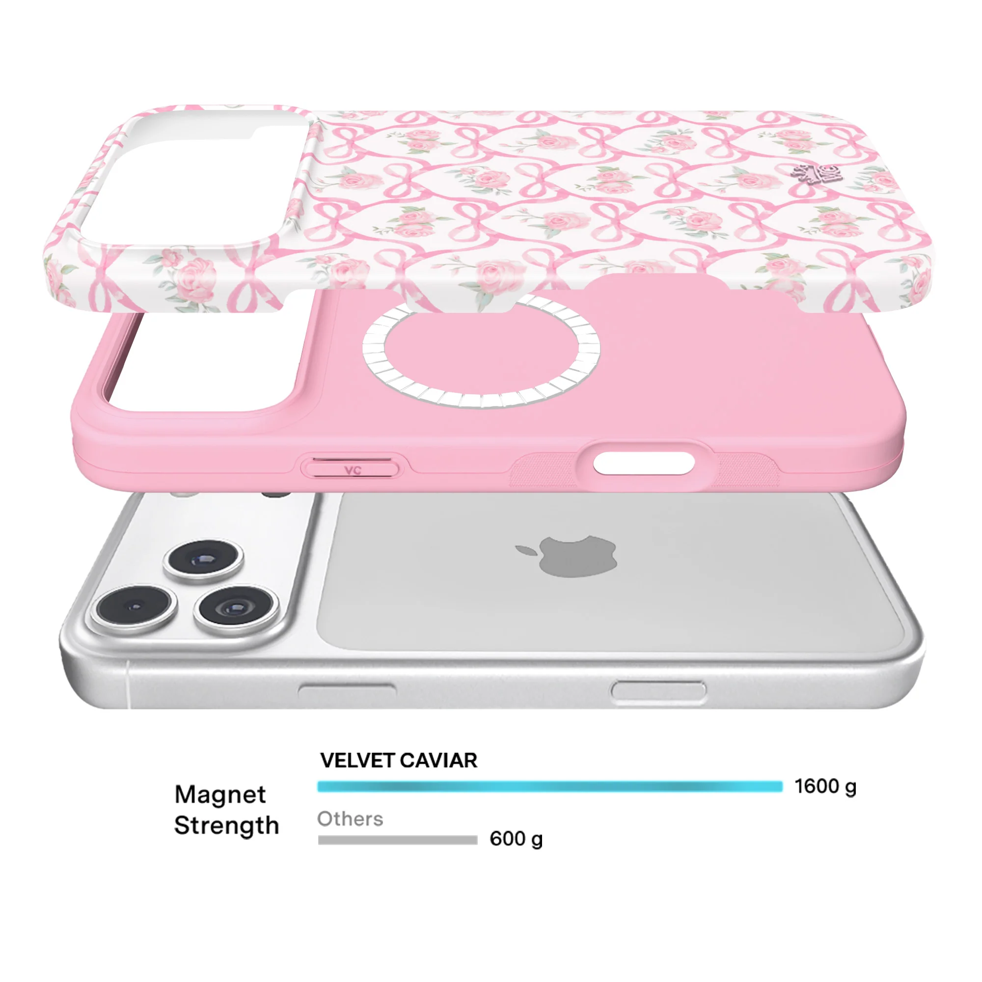 Lovely Pink Bows iPhone Case - Image 94