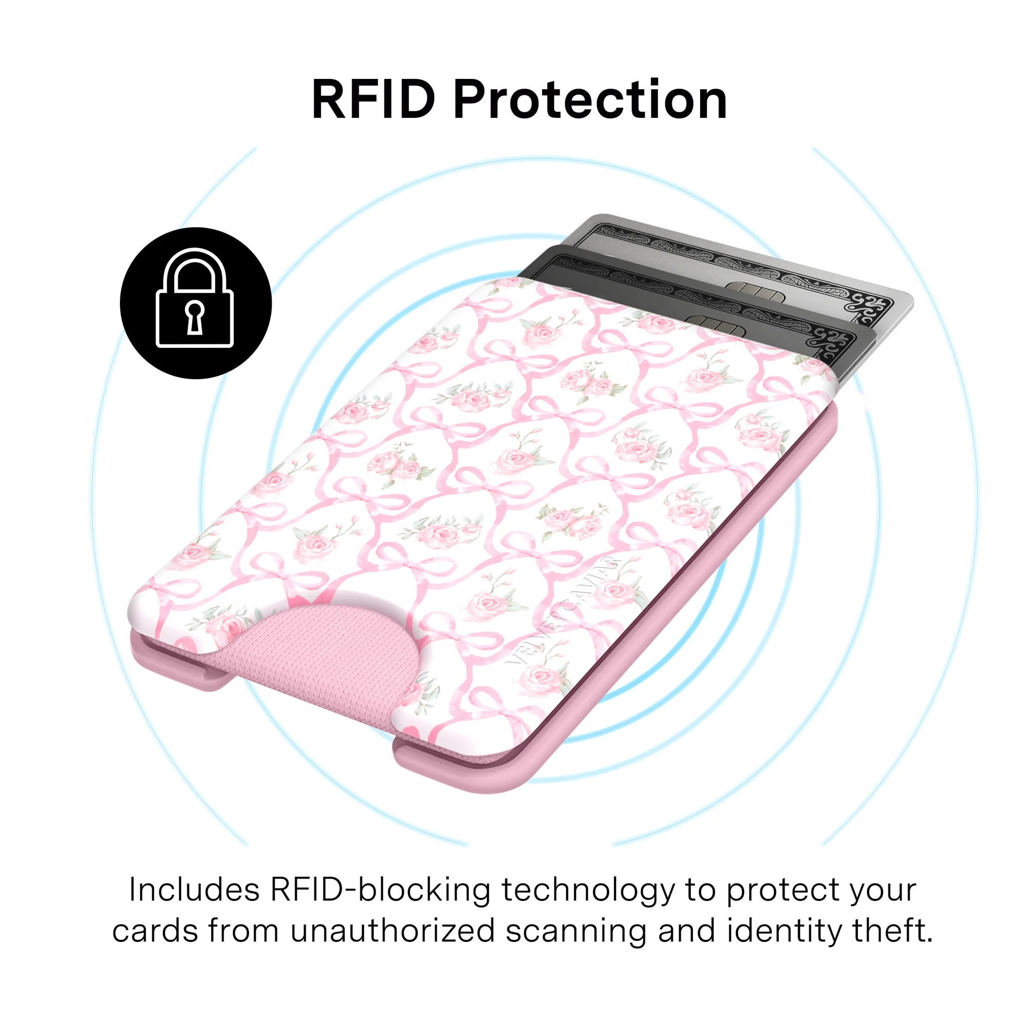 Lovely Pink Bows MagSafe Wallet - Image 4