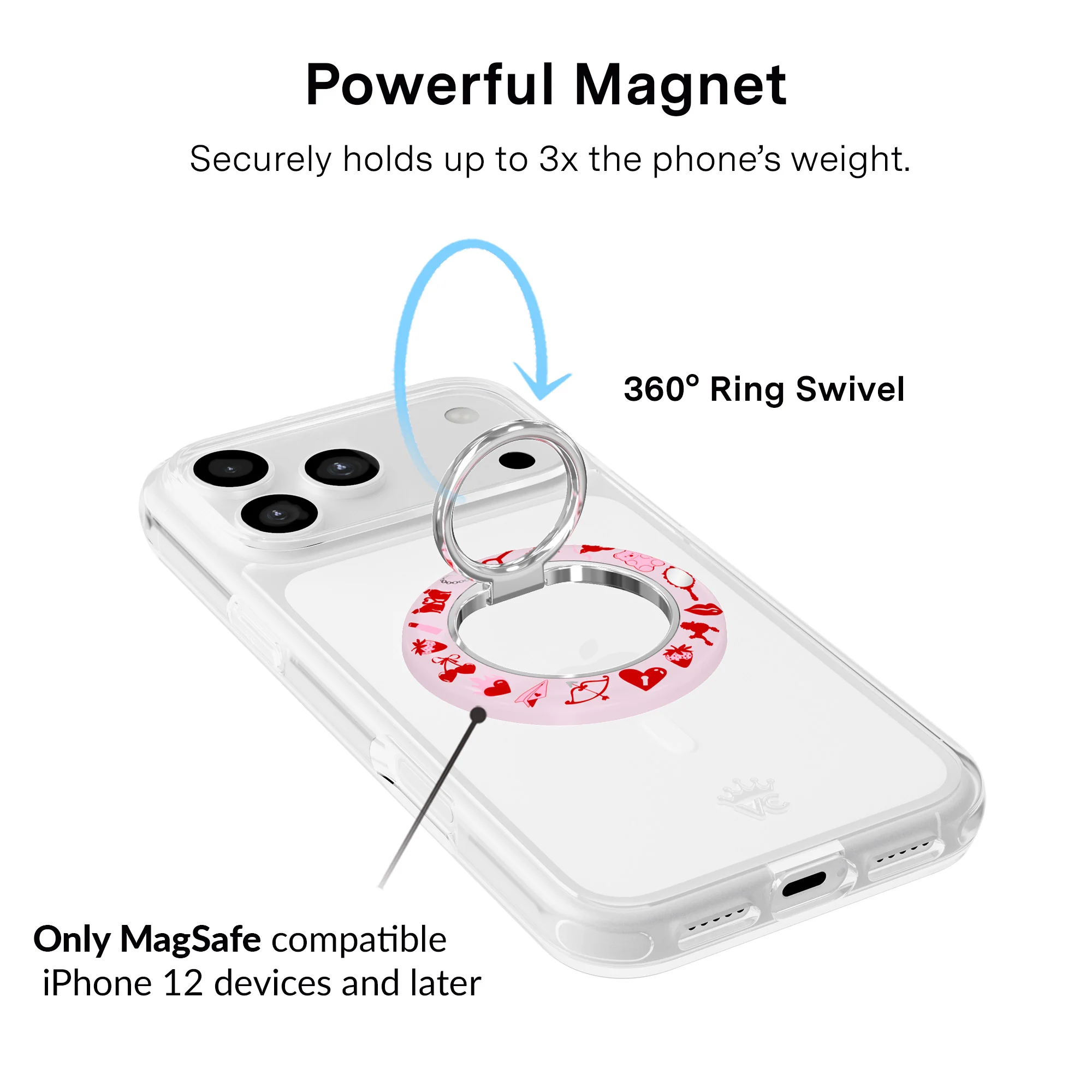 Lover Girl Holo MagSafe Grip Ring - Image 3