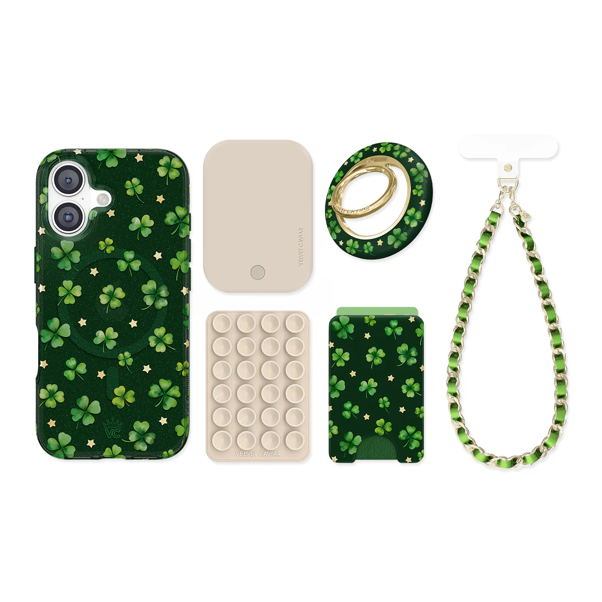 Lucky Clover Glitter iPhone Bundle Set - Image 106