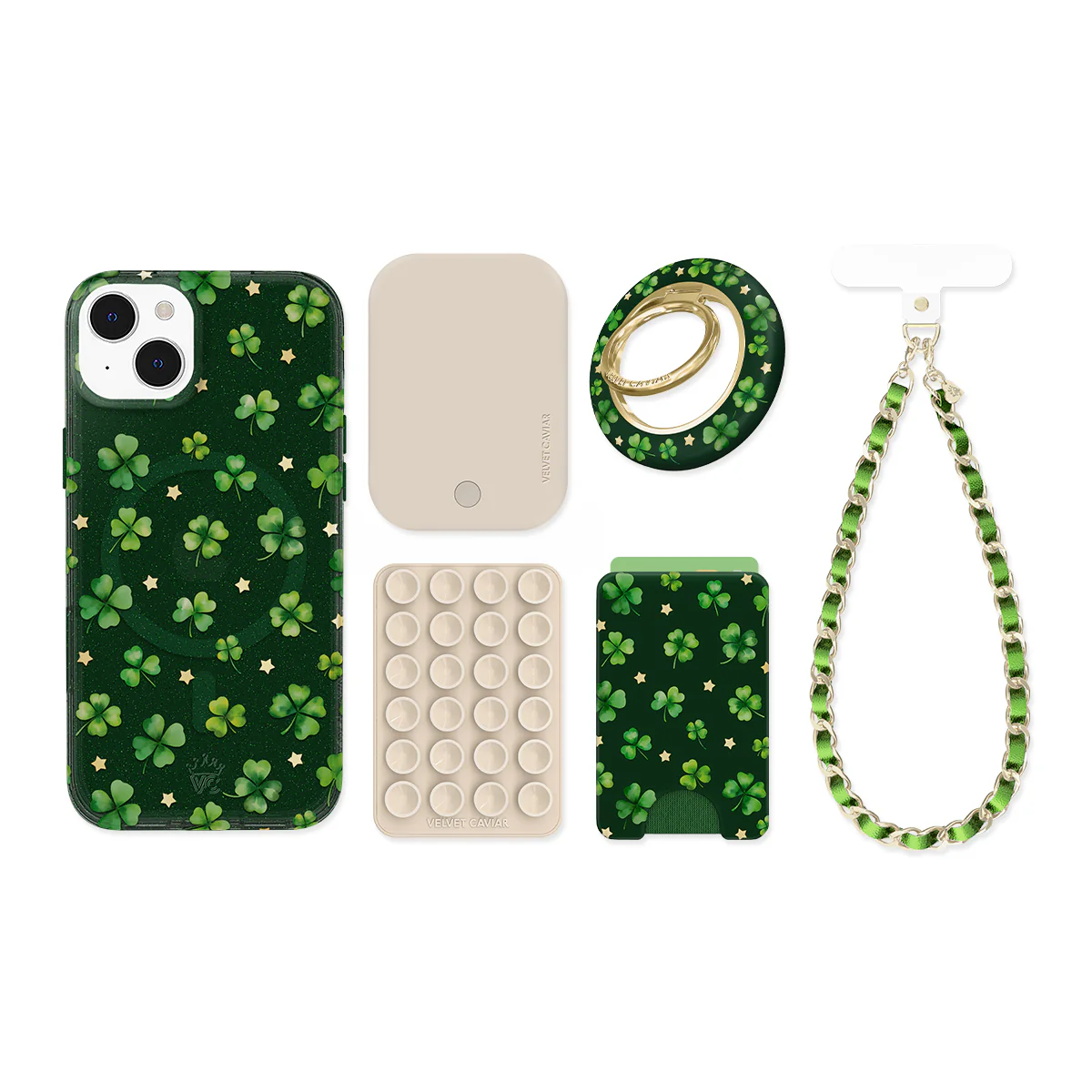 Lucky Clover Glitter iPhone Bundle Set - Image 22