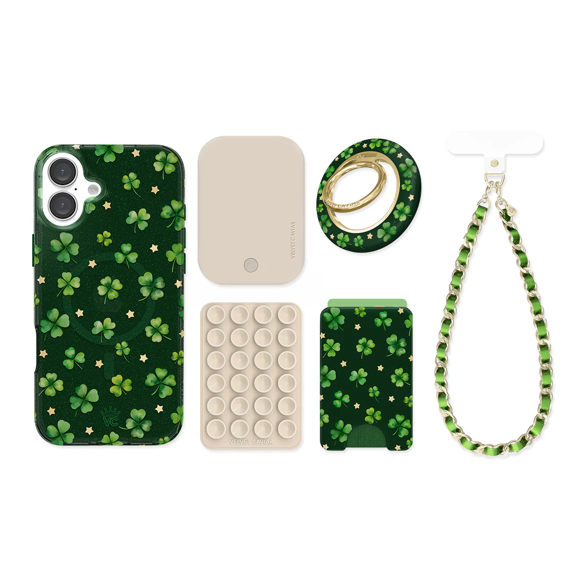 Lucky Clover Glitter iPhone Bundle Set - Image 57