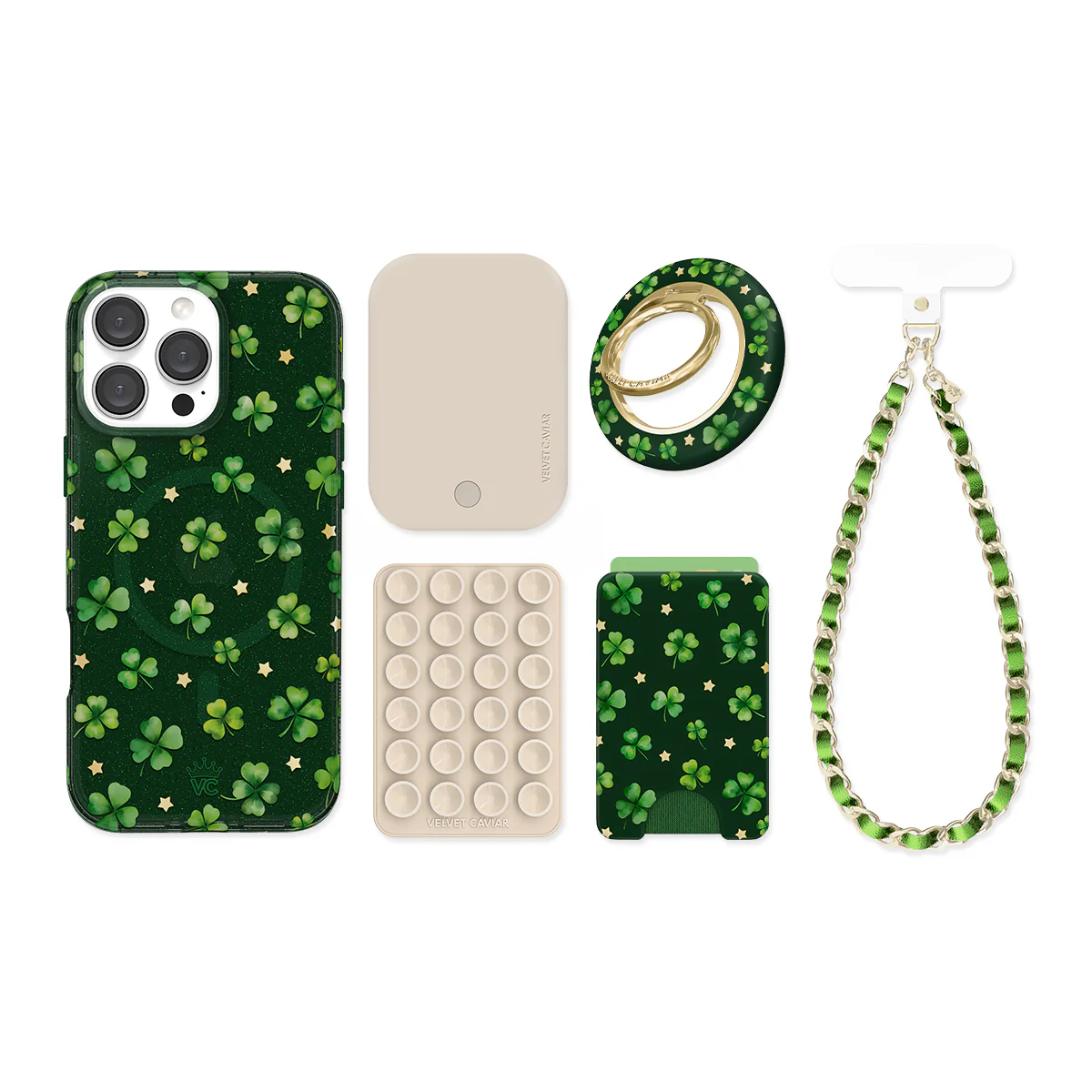 Lucky Clover Glitter iPhone Bundle Set - Image 64