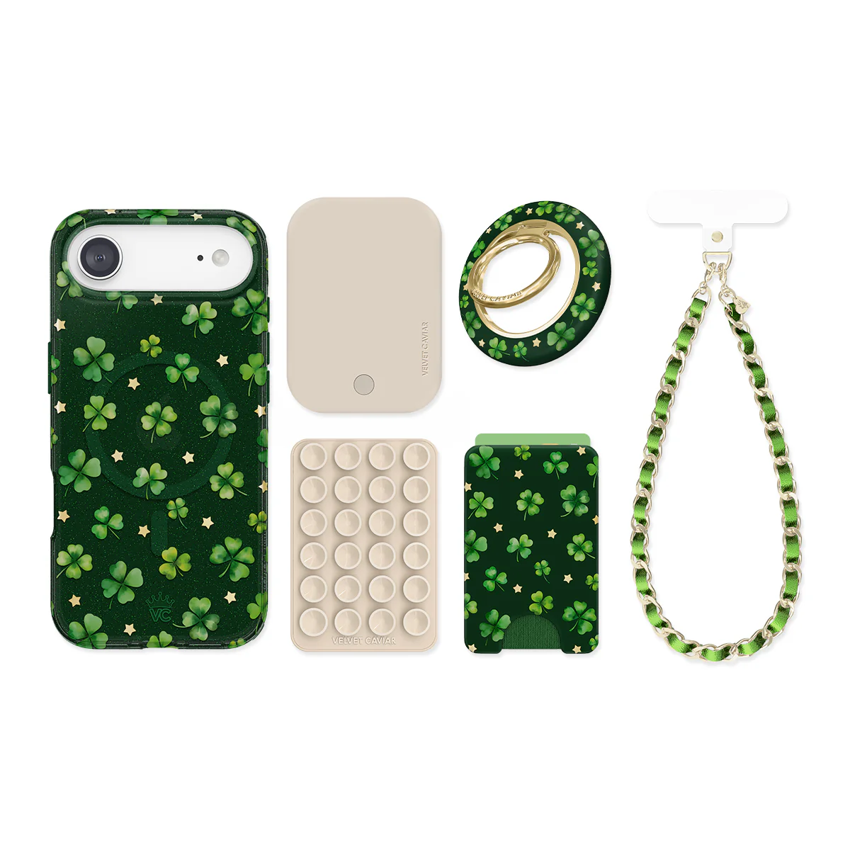Lucky Clover Glitter iPhone Bundle Set - Image 85