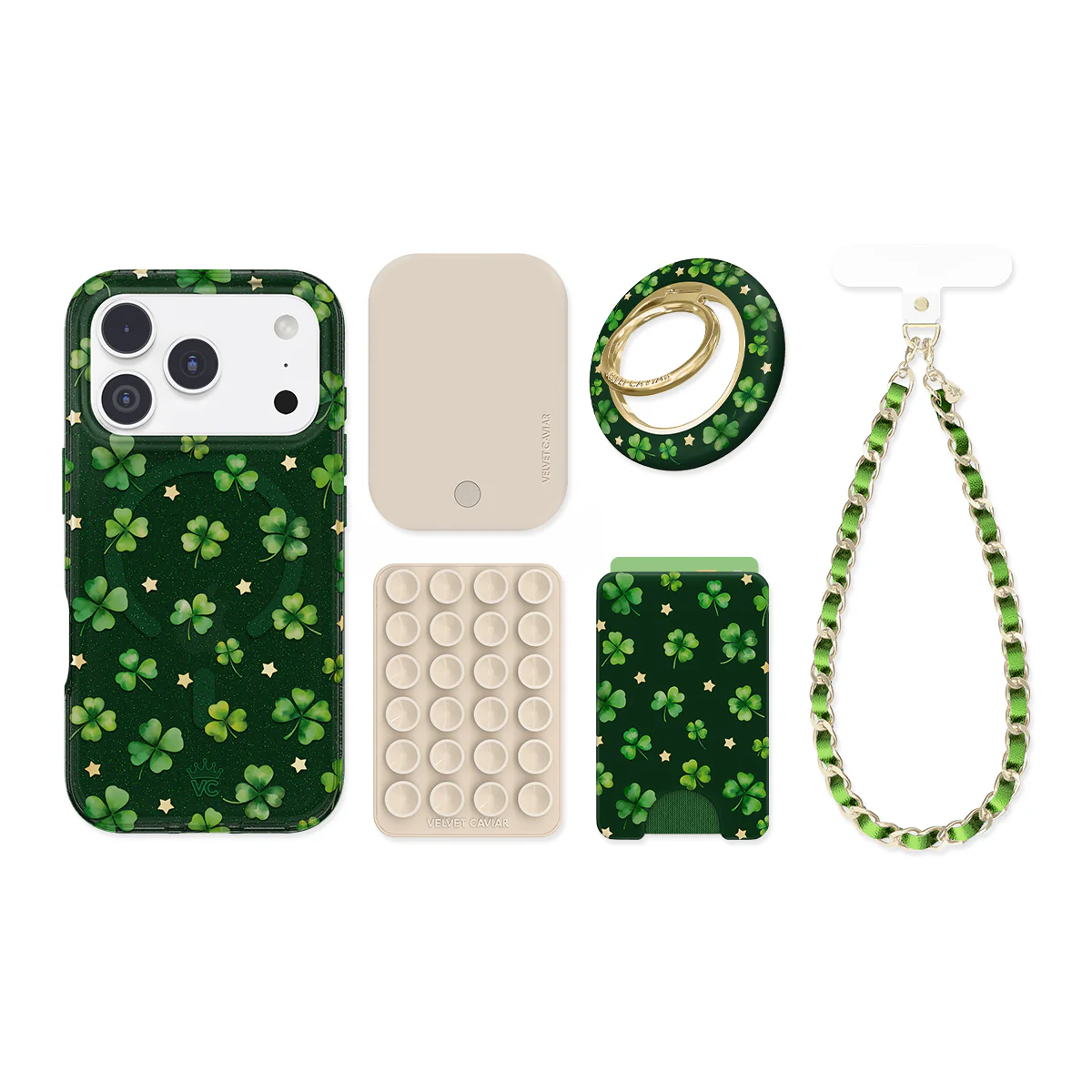 Lucky Clover Glitter iPhone Bundle Set - Image 99
