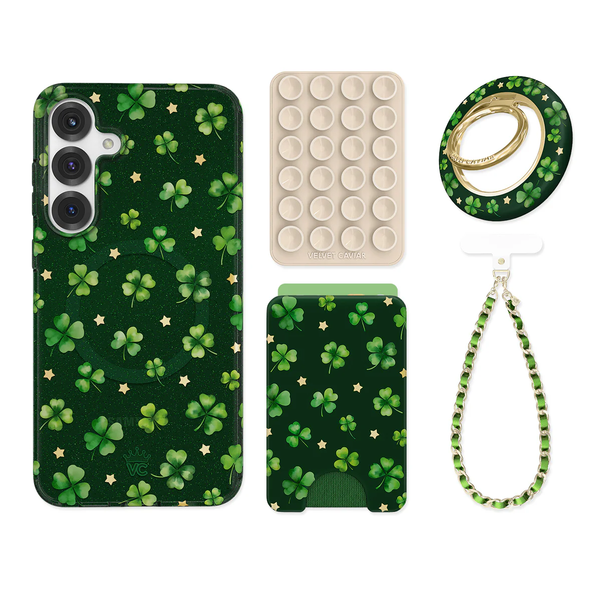 Lucky Clover Glitter Samsung Bundle Set - Image 6