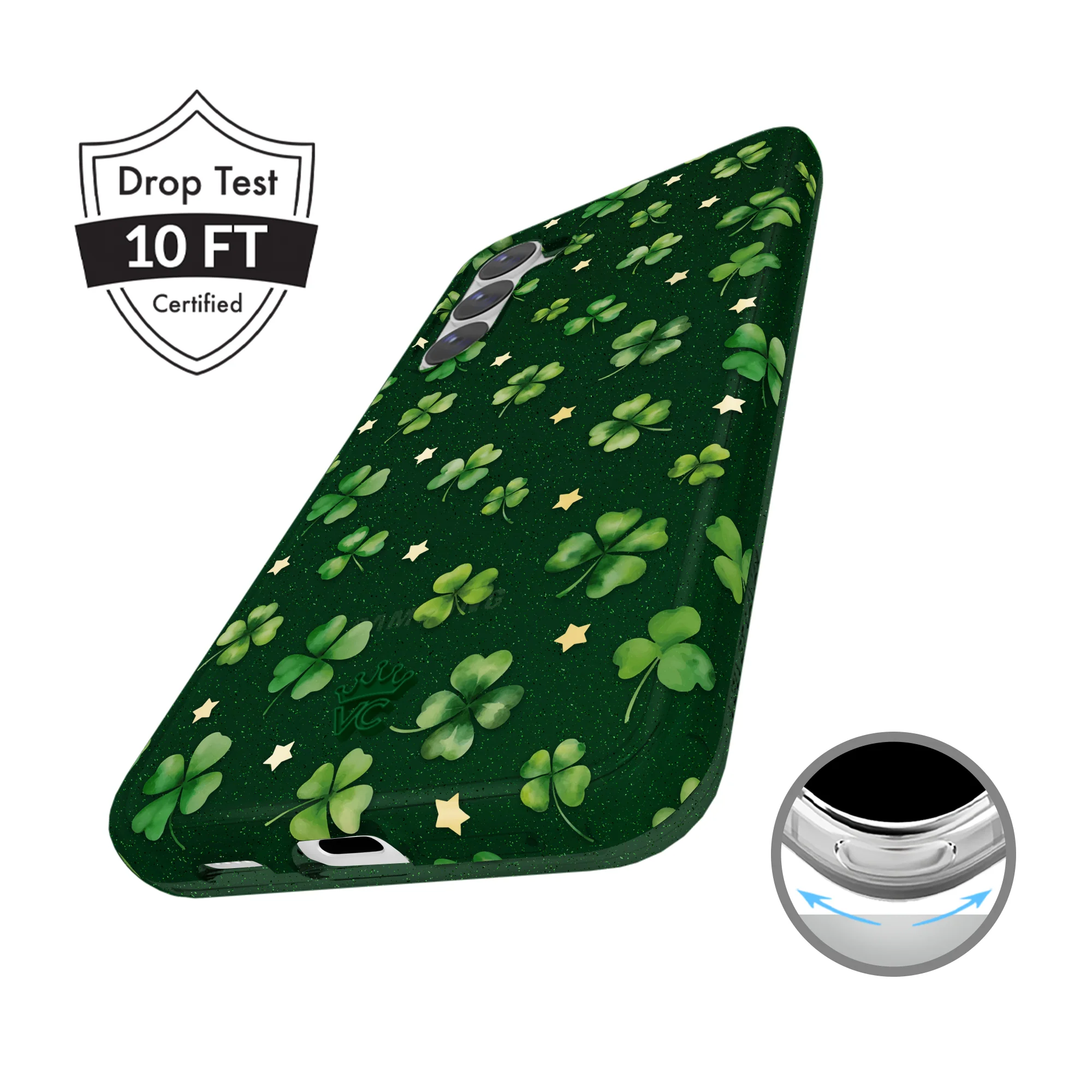 Lucky Clover Glitter Samsung Case - Image 17