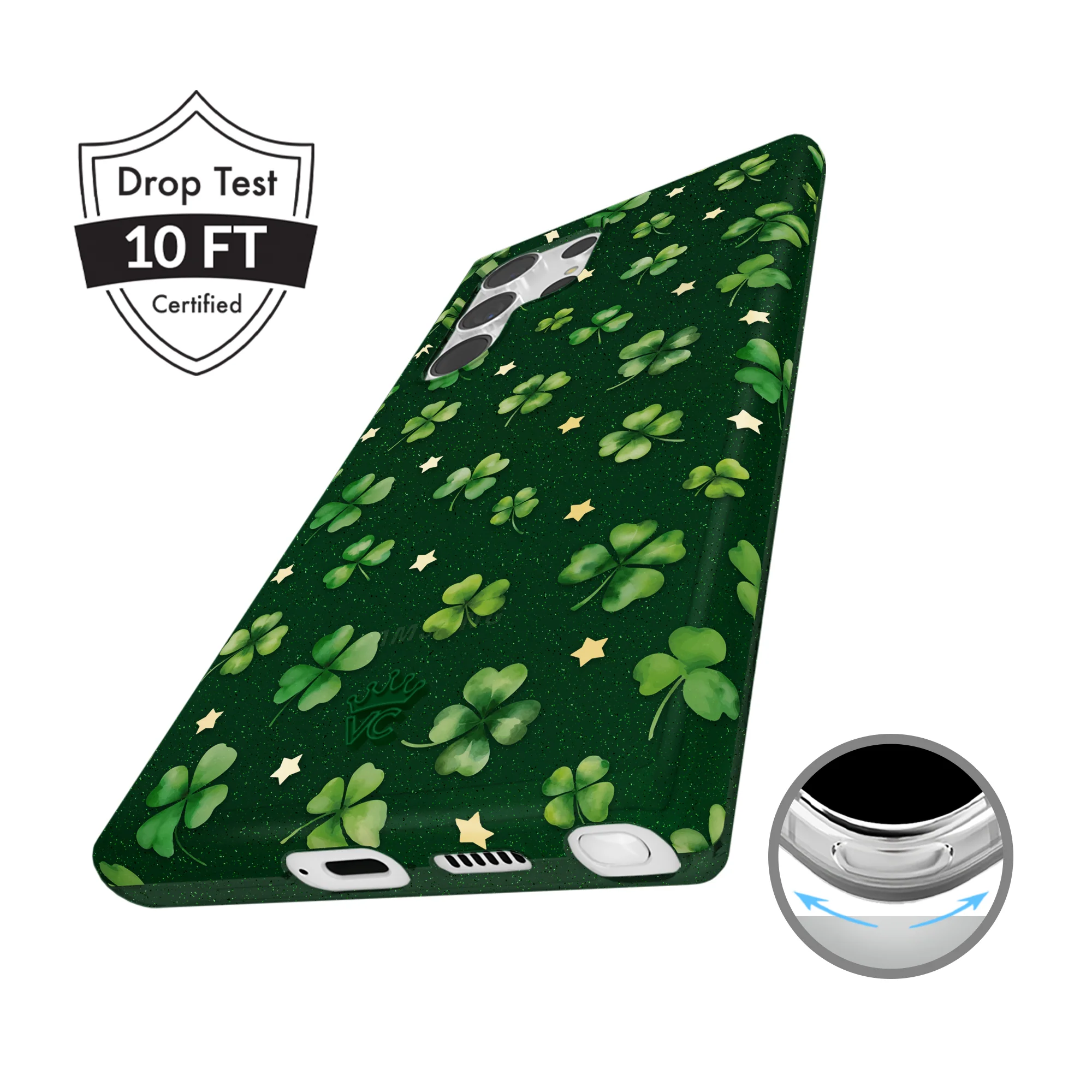 Lucky Clover Glitter Samsung Case - Image 27