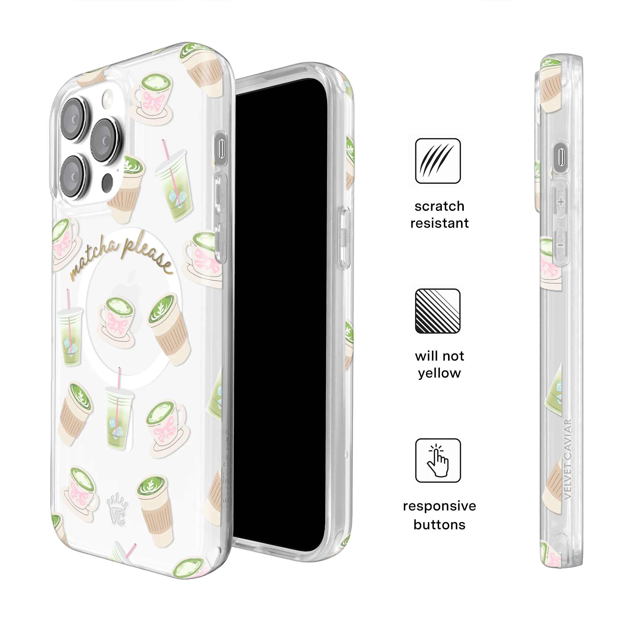 Matcha Please iPhone Case - Image 10