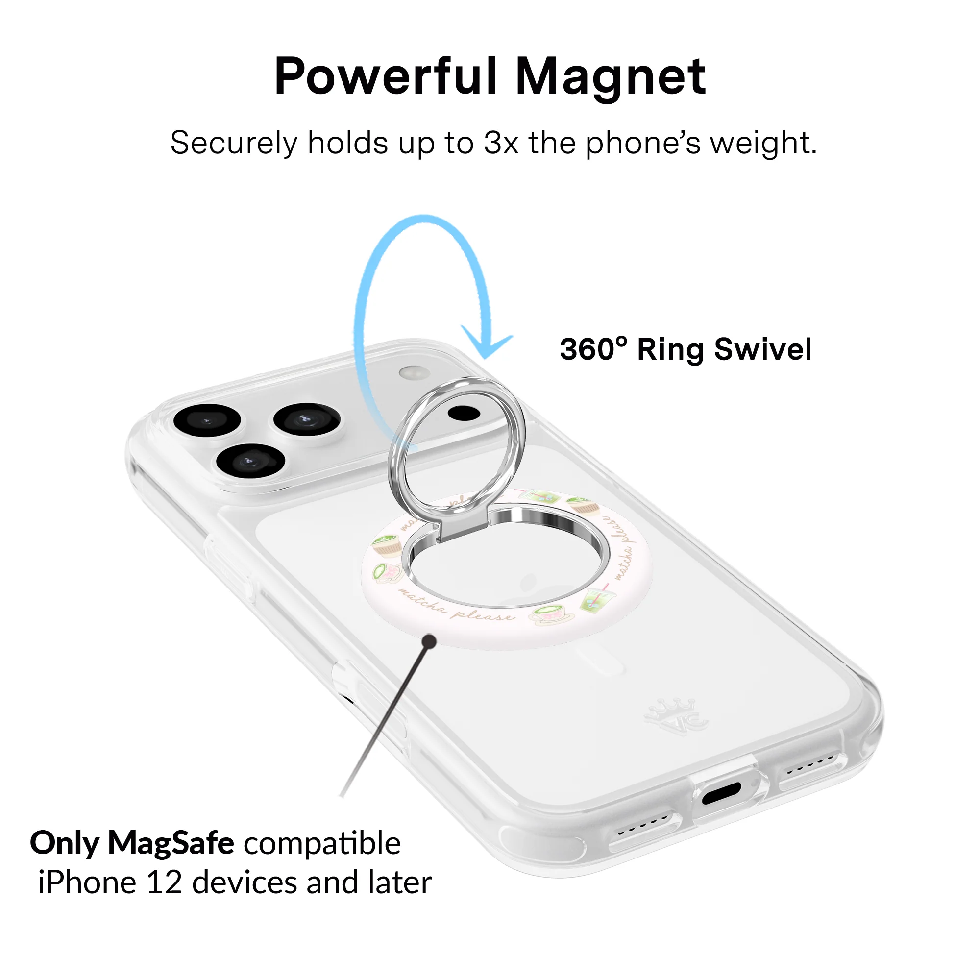 Matcha Please MagSafe Grip Ring - Image 3