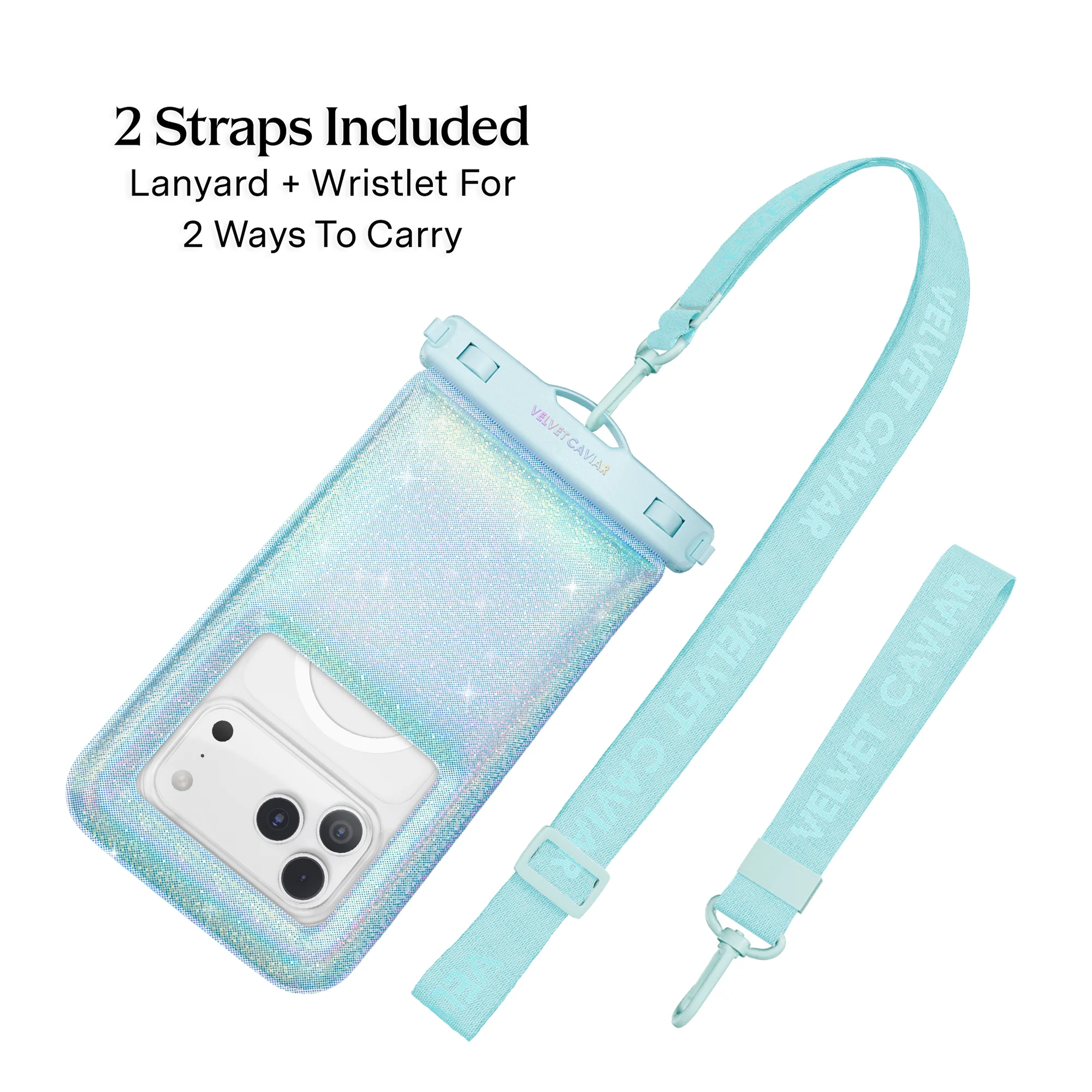 Mermaid Glitter Waterproof Floating Phone Pouch - Image 3