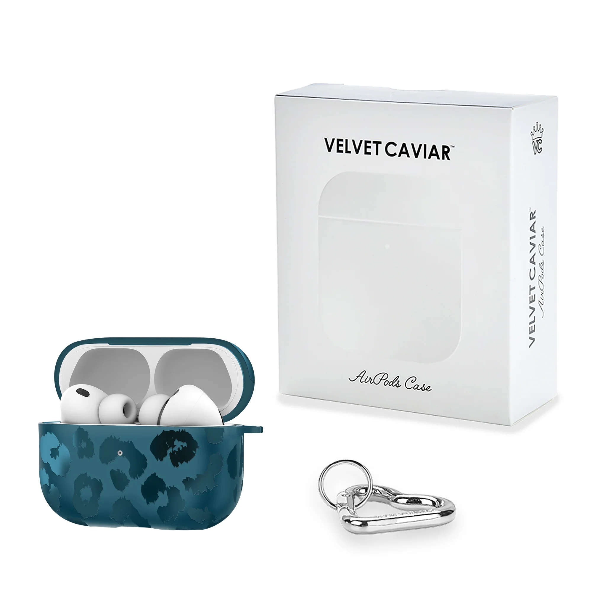Metallic Navy Leopard AirPod Case - Image 20