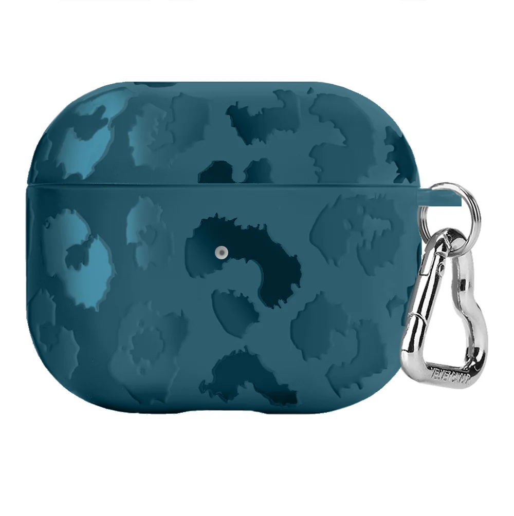 Metallic Navy Leopard AirPod Case - Image 9