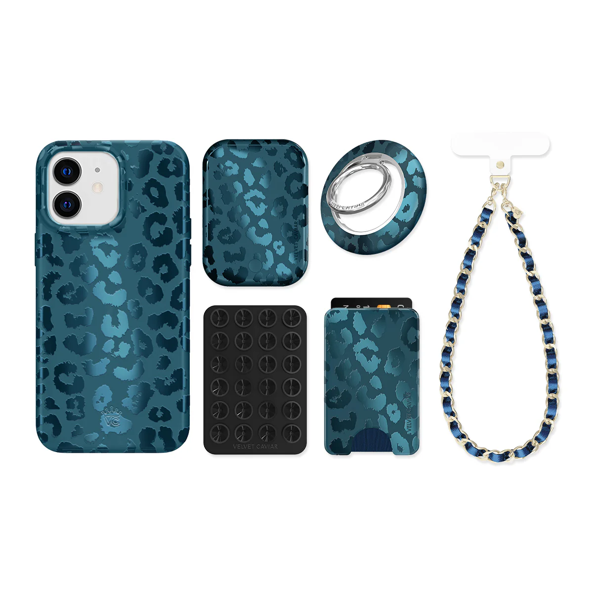 Metallic Navy Leopard iPhone Bundle Set - Image 4