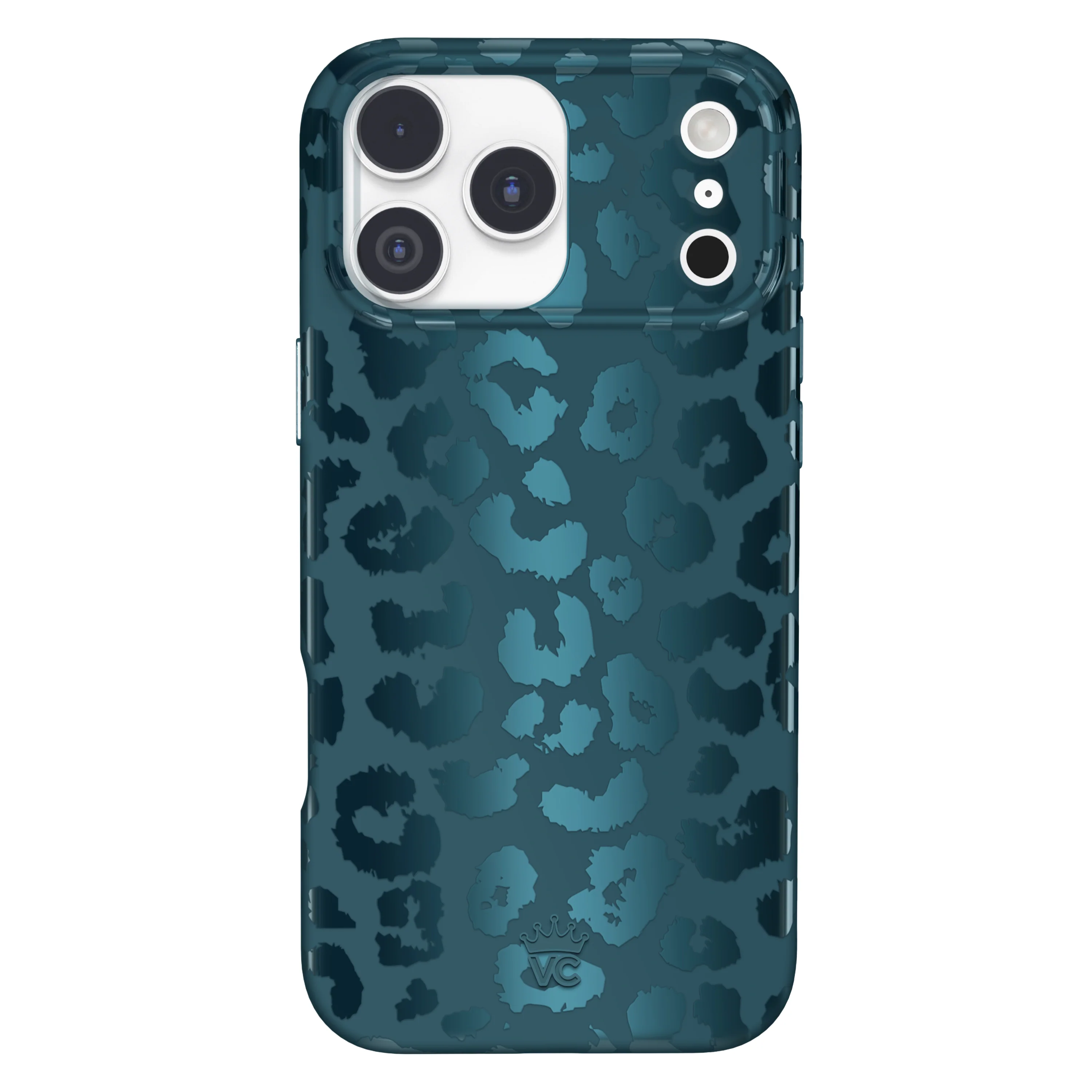 Metallic Navy Leopard iPhone Case - Image 106