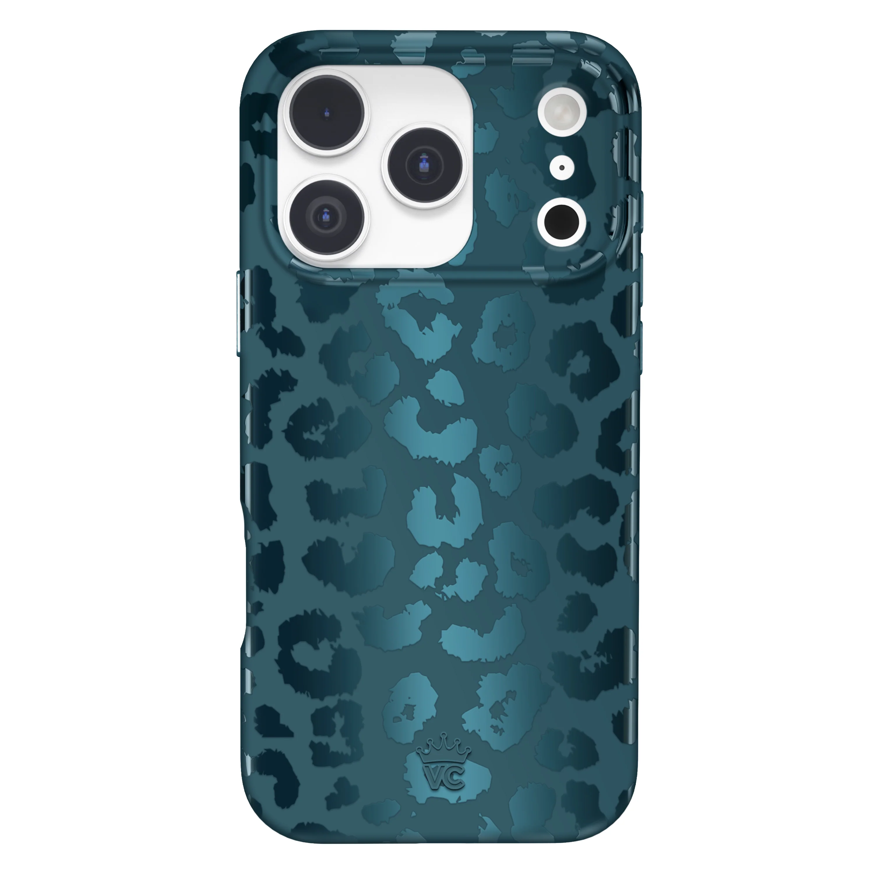 Metallic Navy Leopard iPhone Case - Image 111