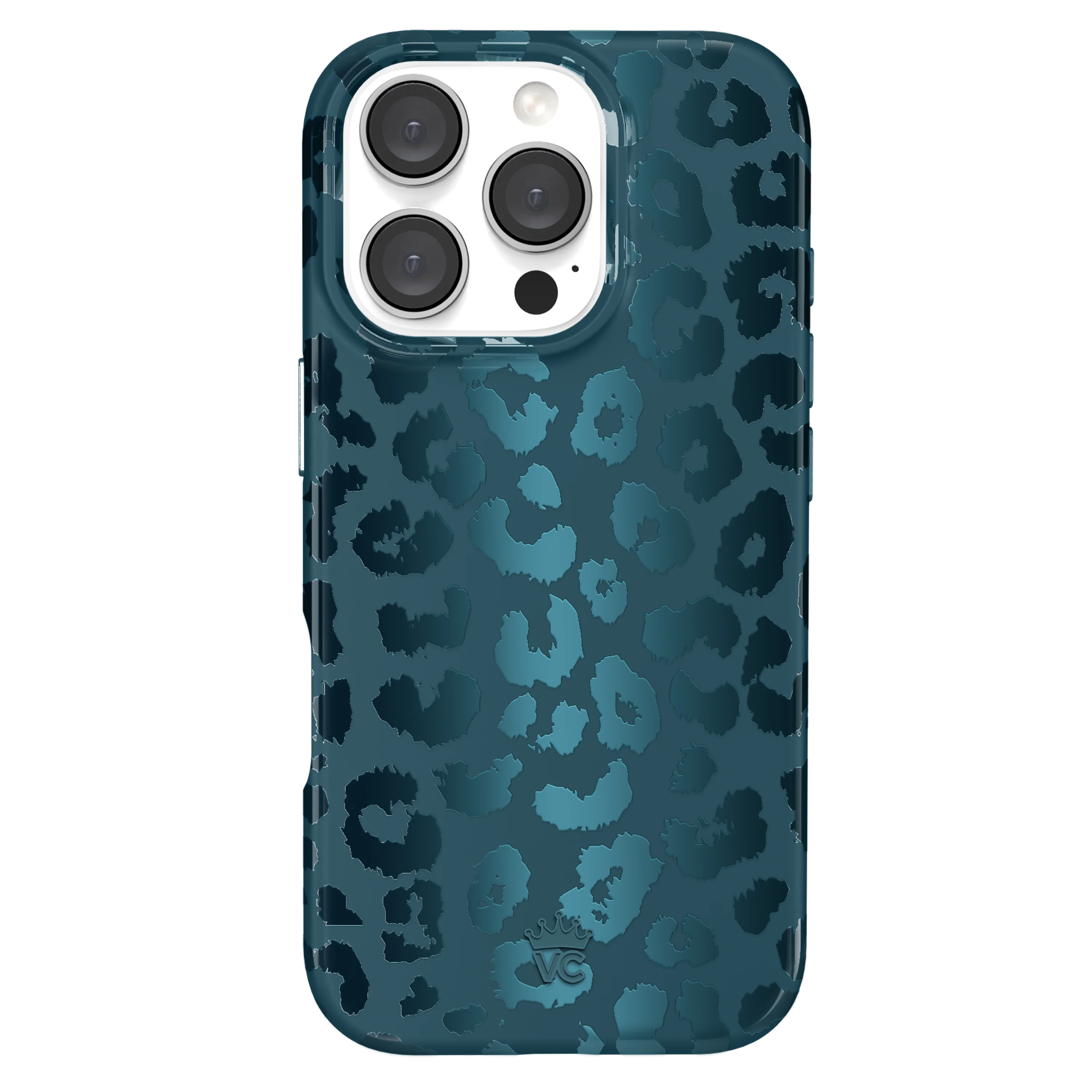 Metallic Navy Leopard iPhone Case - Image 81