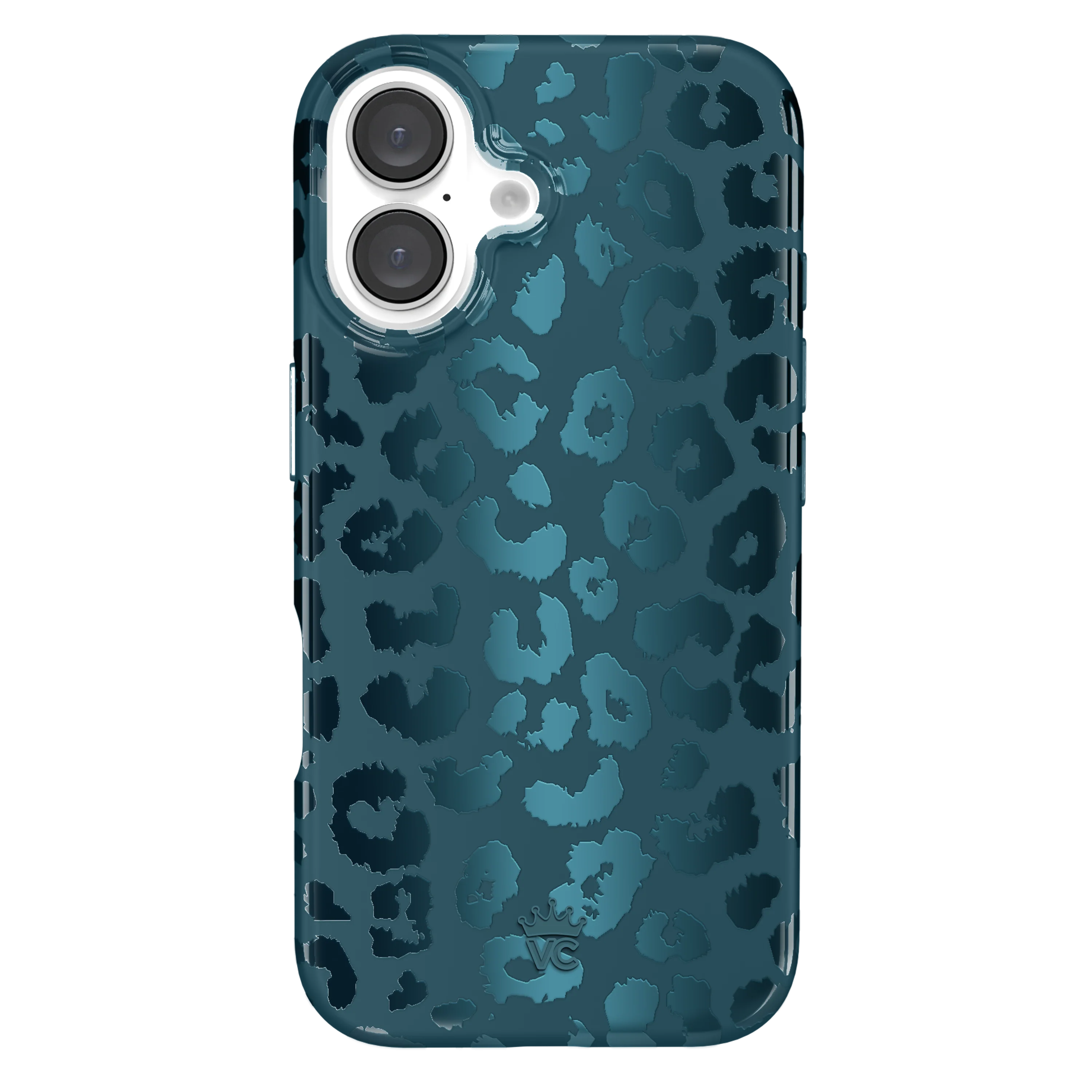 Metallic Navy Leopard iPhone Case - Image 86