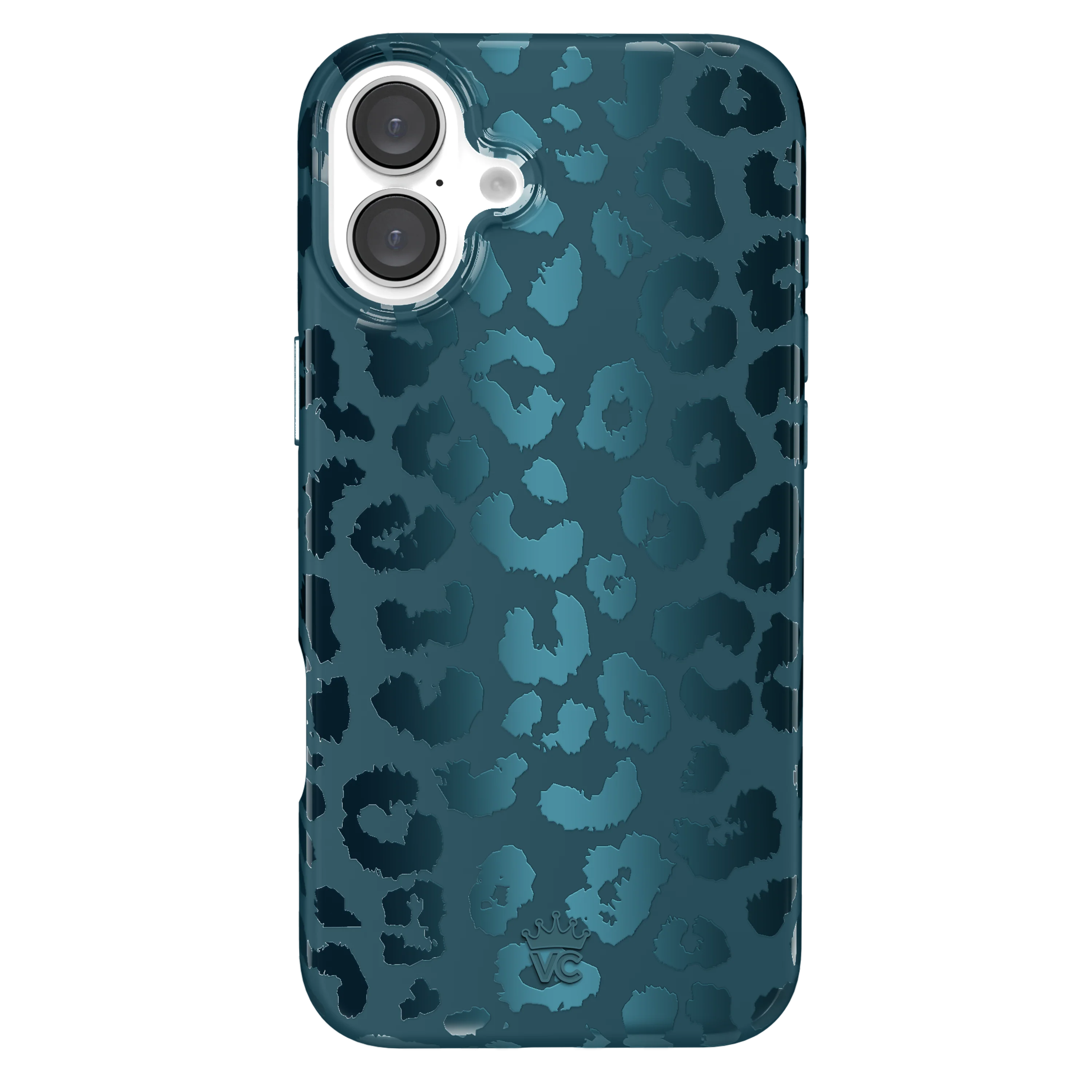 Metallic Navy Leopard iPhone Case - Image 96