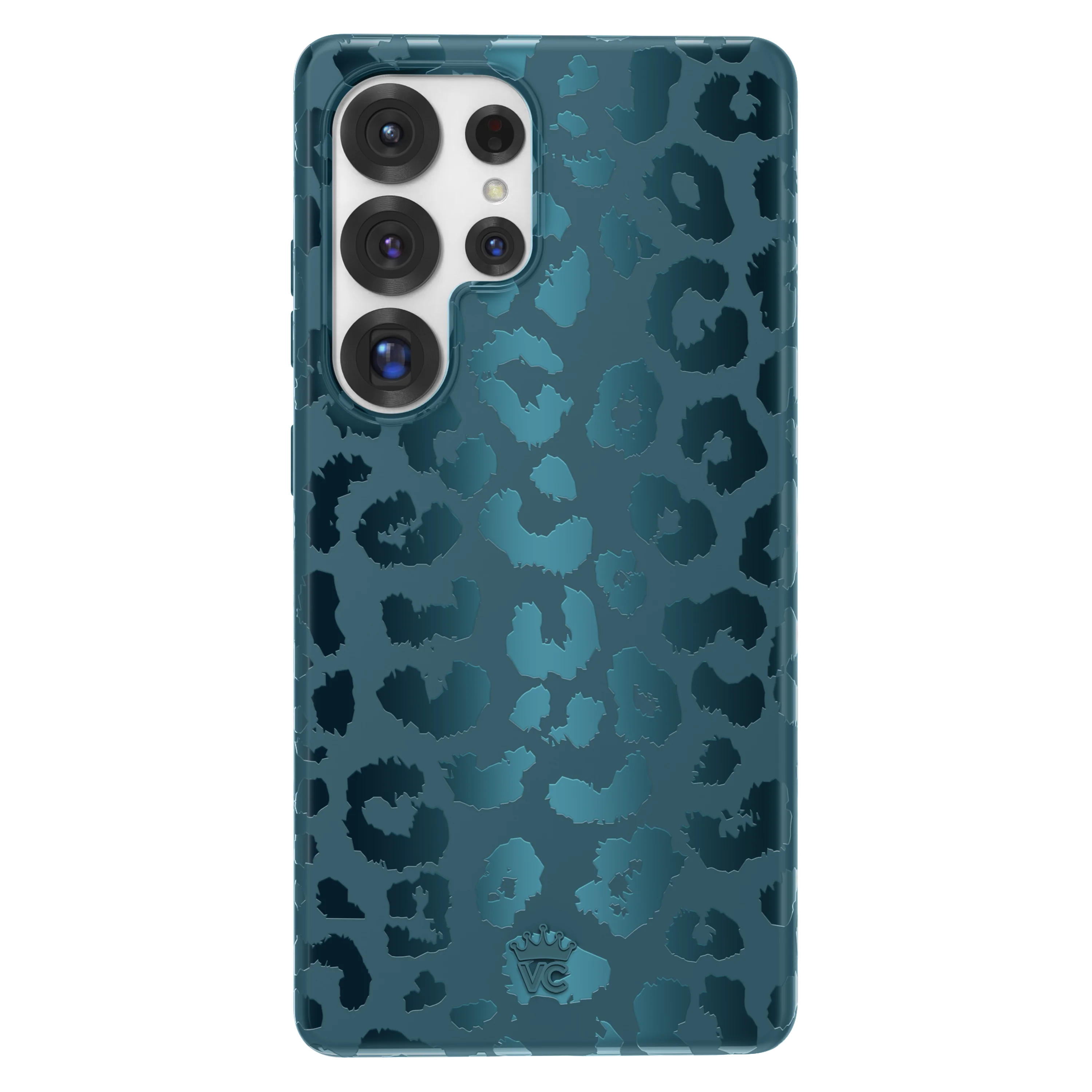Metallic Navy Leopard Samsung Case - Image 37