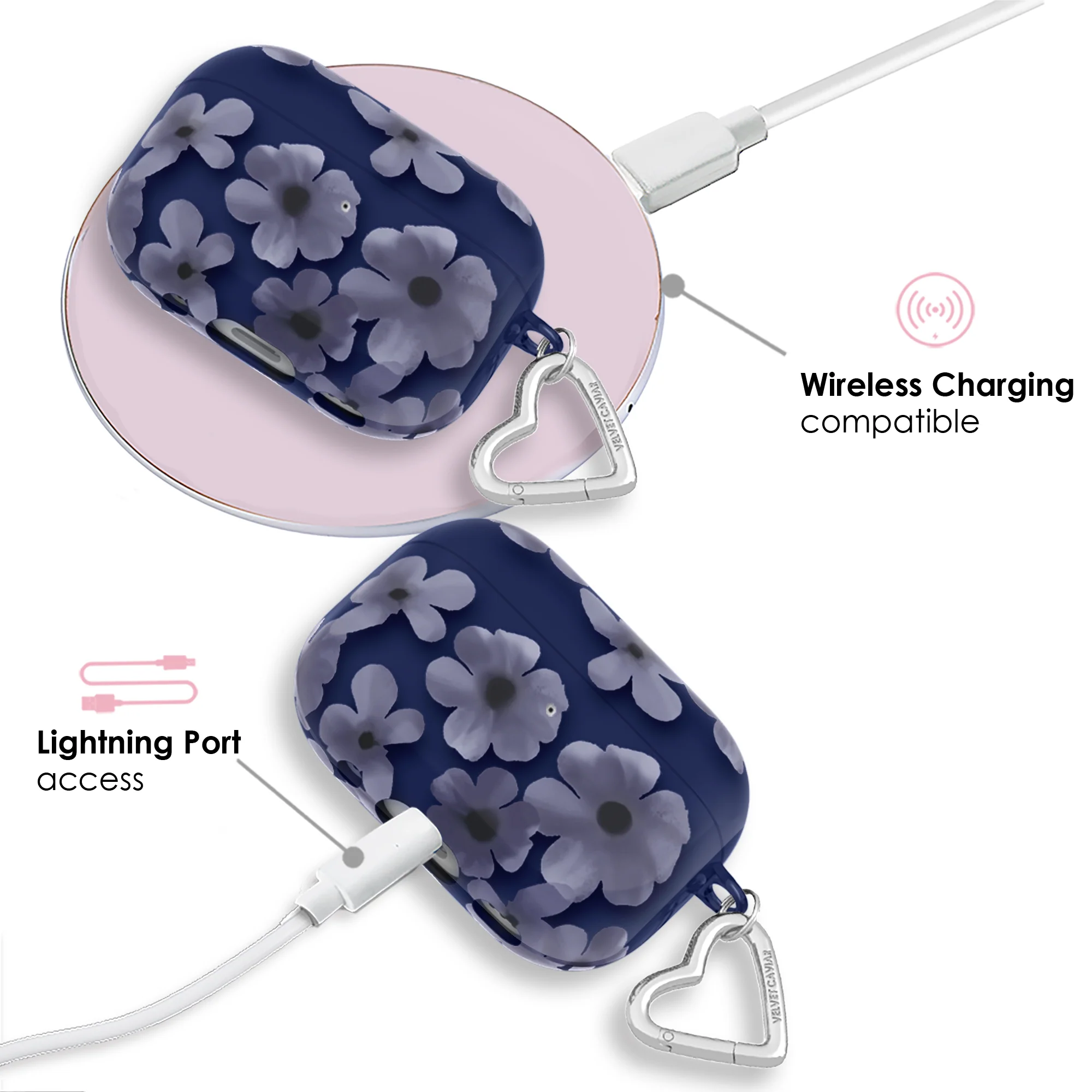 Midnight Blossom AirPod Case - Image 24