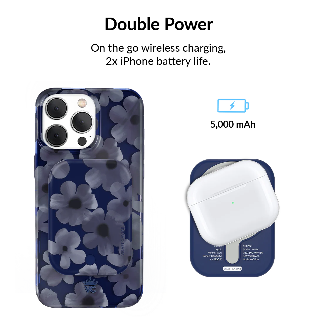 Midnight Blossom MagSafe Battery Power Pack - Image 2