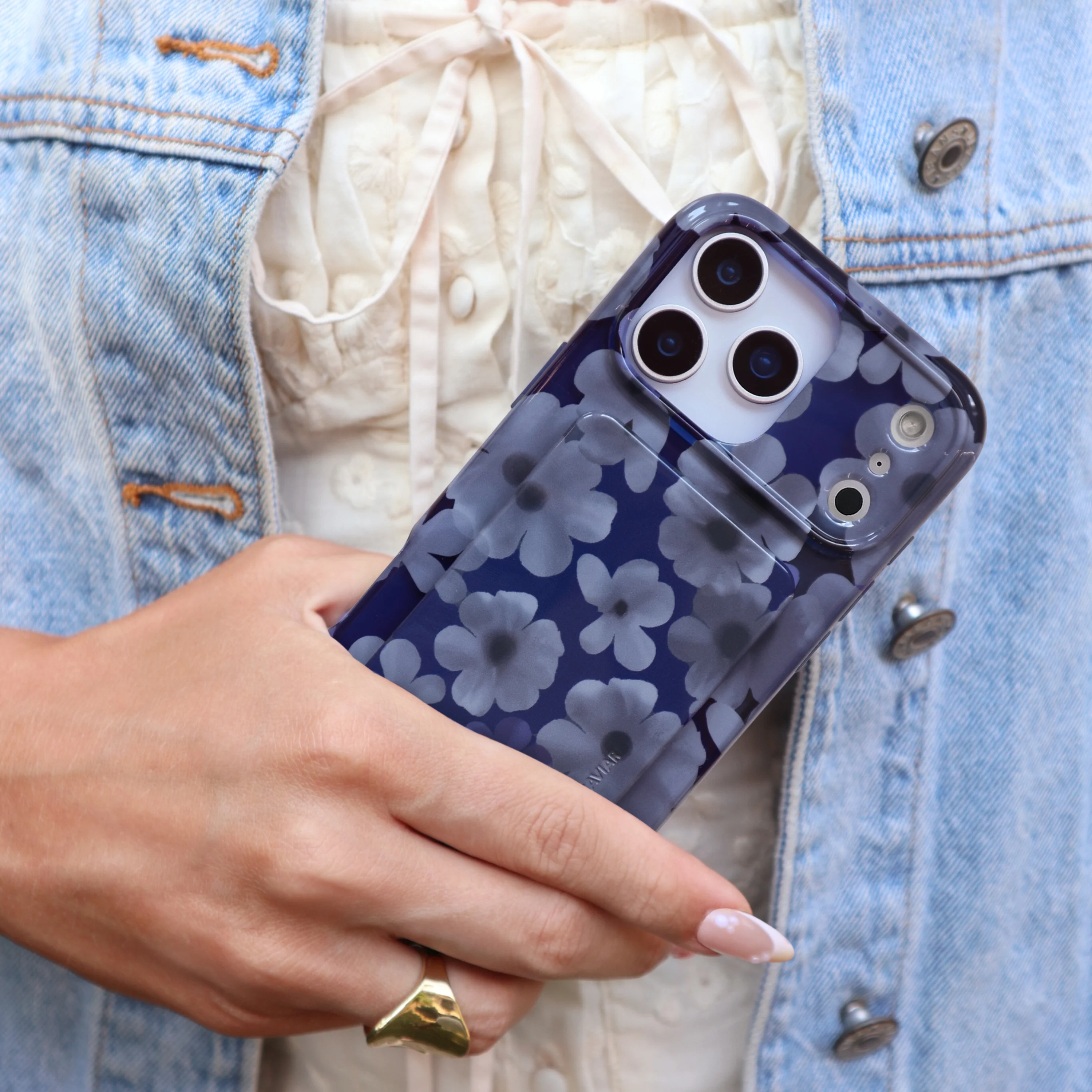 Midnight Blossom MagSafe Wallet - Image 2