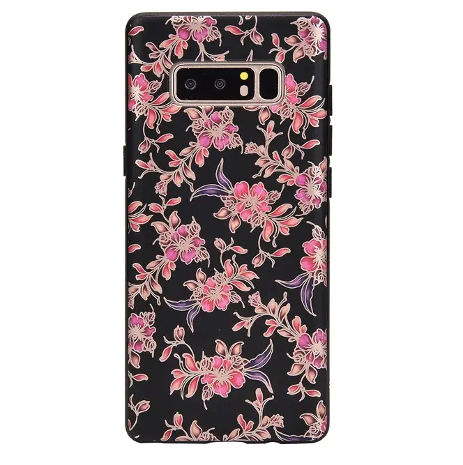 Midnight Floral Chrome Samsung Galaxy Case - Image 11