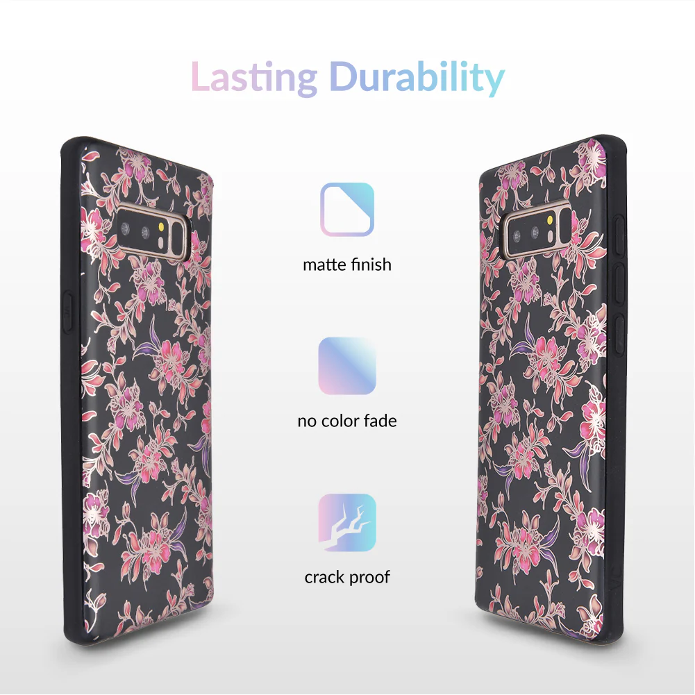 Midnight Floral Chrome Samsung Galaxy Case - Image 14
