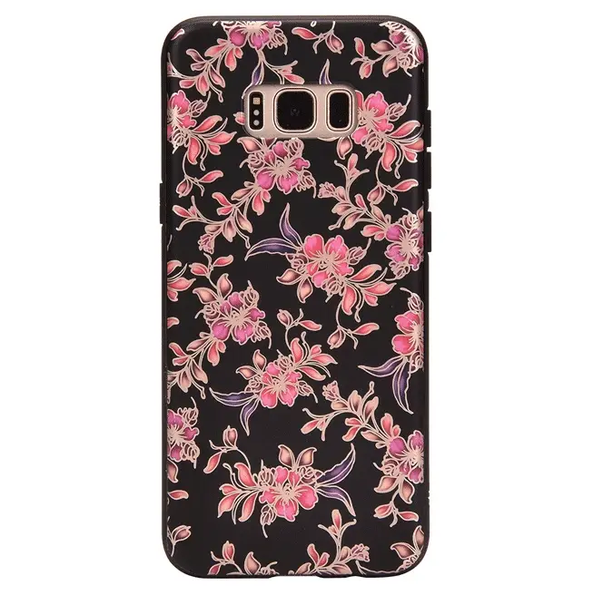 Midnight Floral Chrome Samsung Galaxy Case - Image 6
