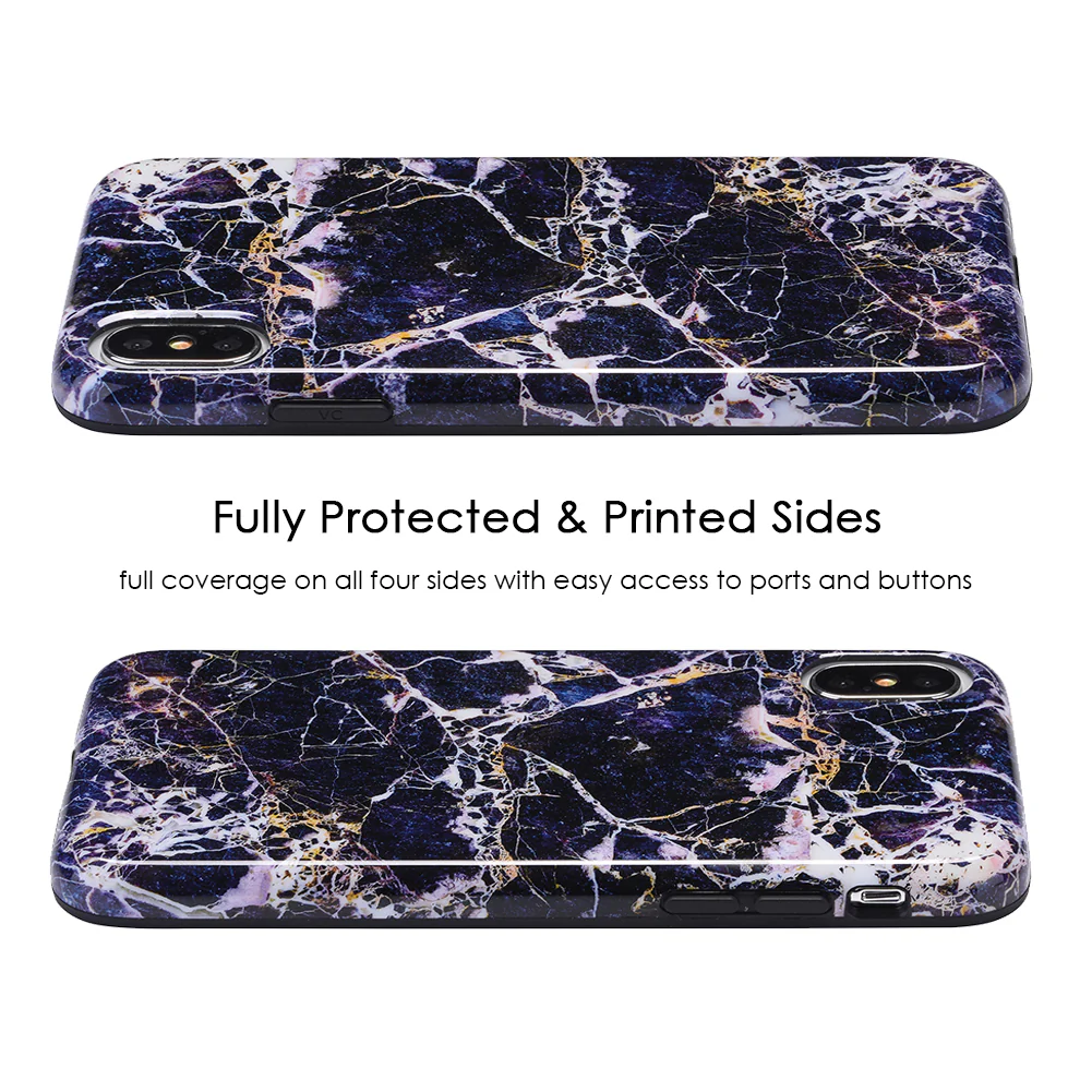 Midnight Gold Marble iPhone Case - Image 5
