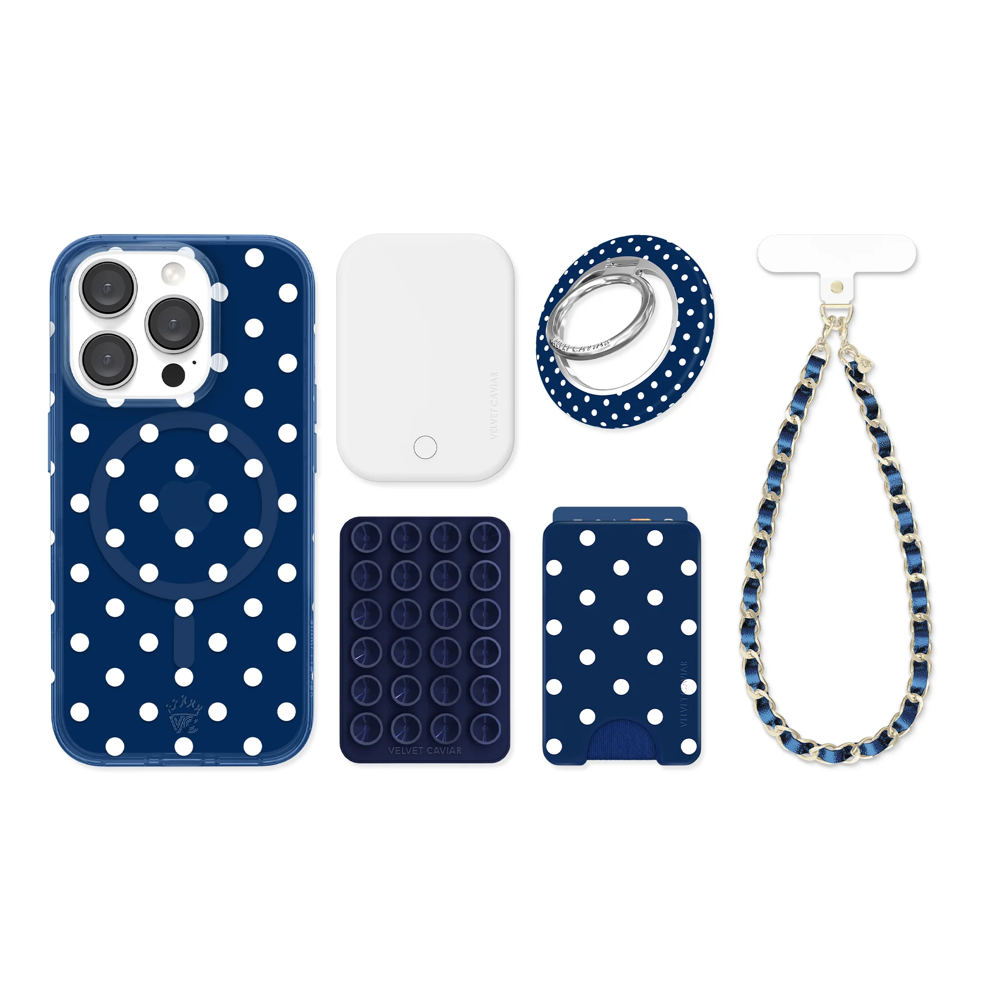 Midnight Polka Dot iPhone Bundle Set - Image 15