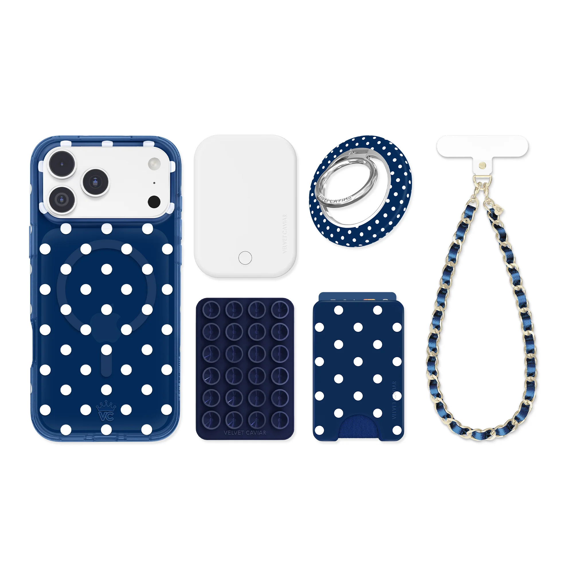 Midnight Polka Dot iPhone Bundle Set - Image 92