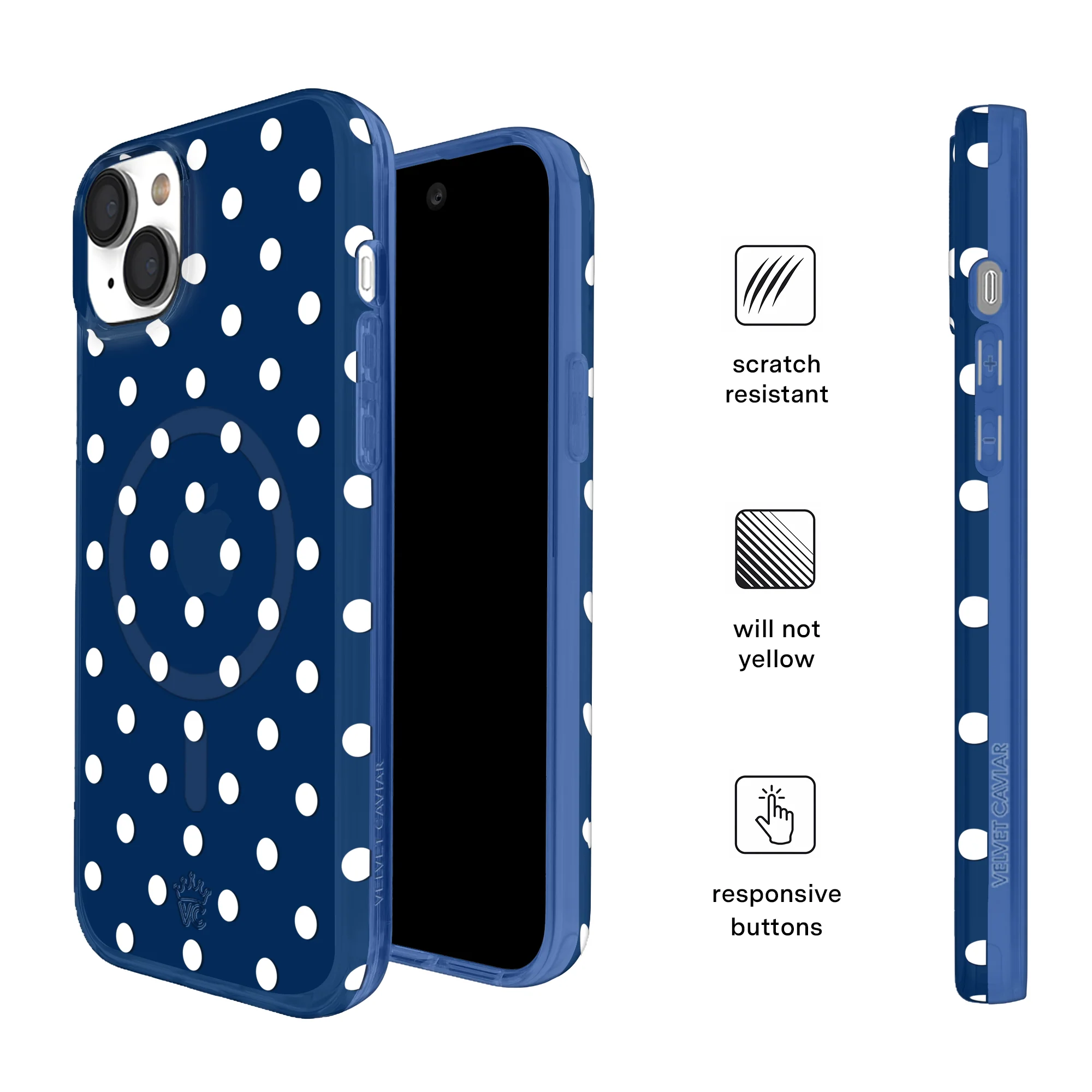 Midnight Polka Dot iPhone Case - Image 20