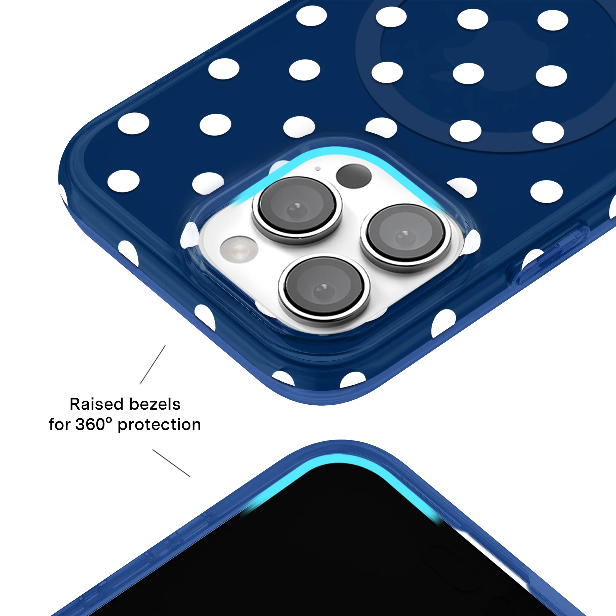Midnight Polka Dot iPhone Case - Image 48