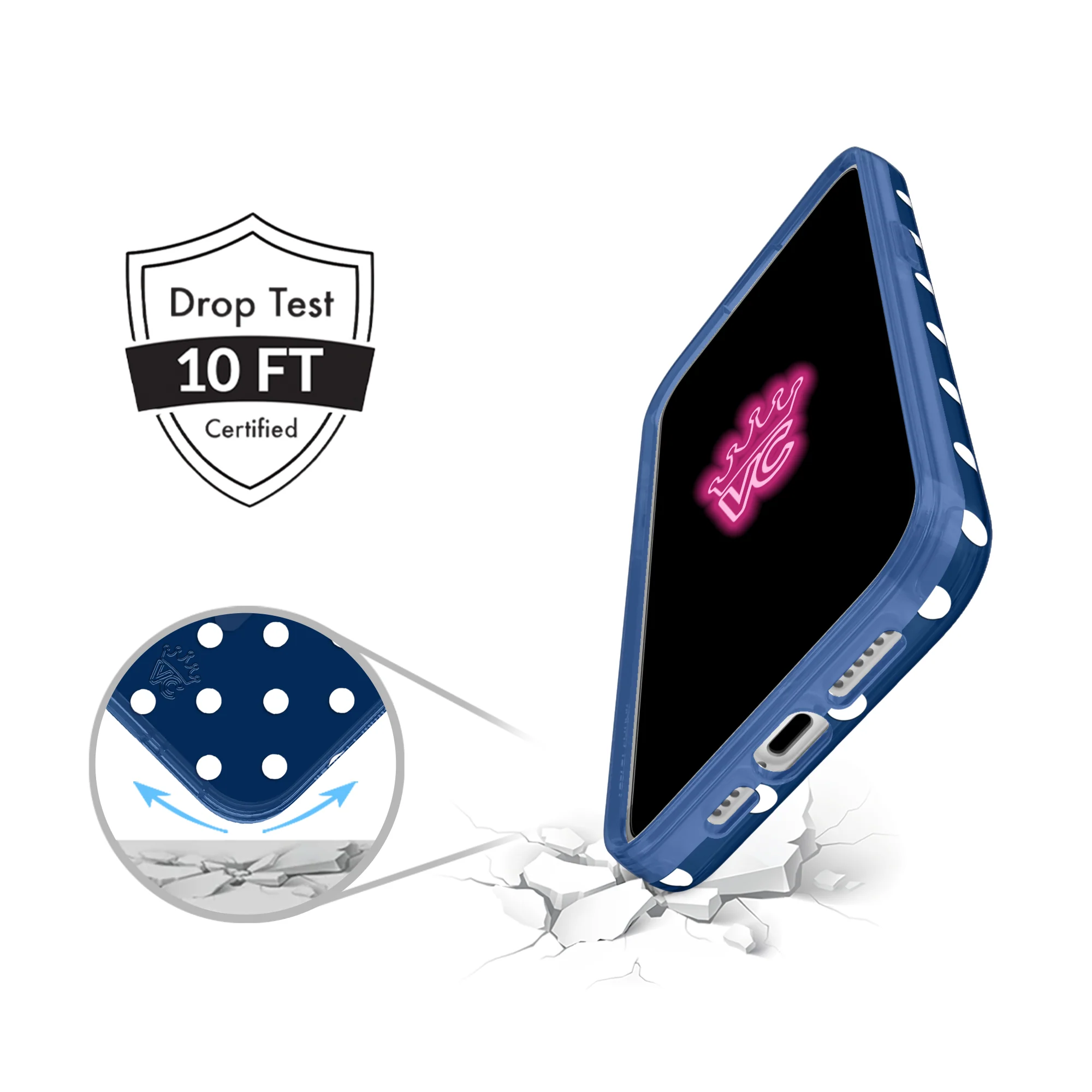 Midnight Polka Dot iPhone Case - Image 7