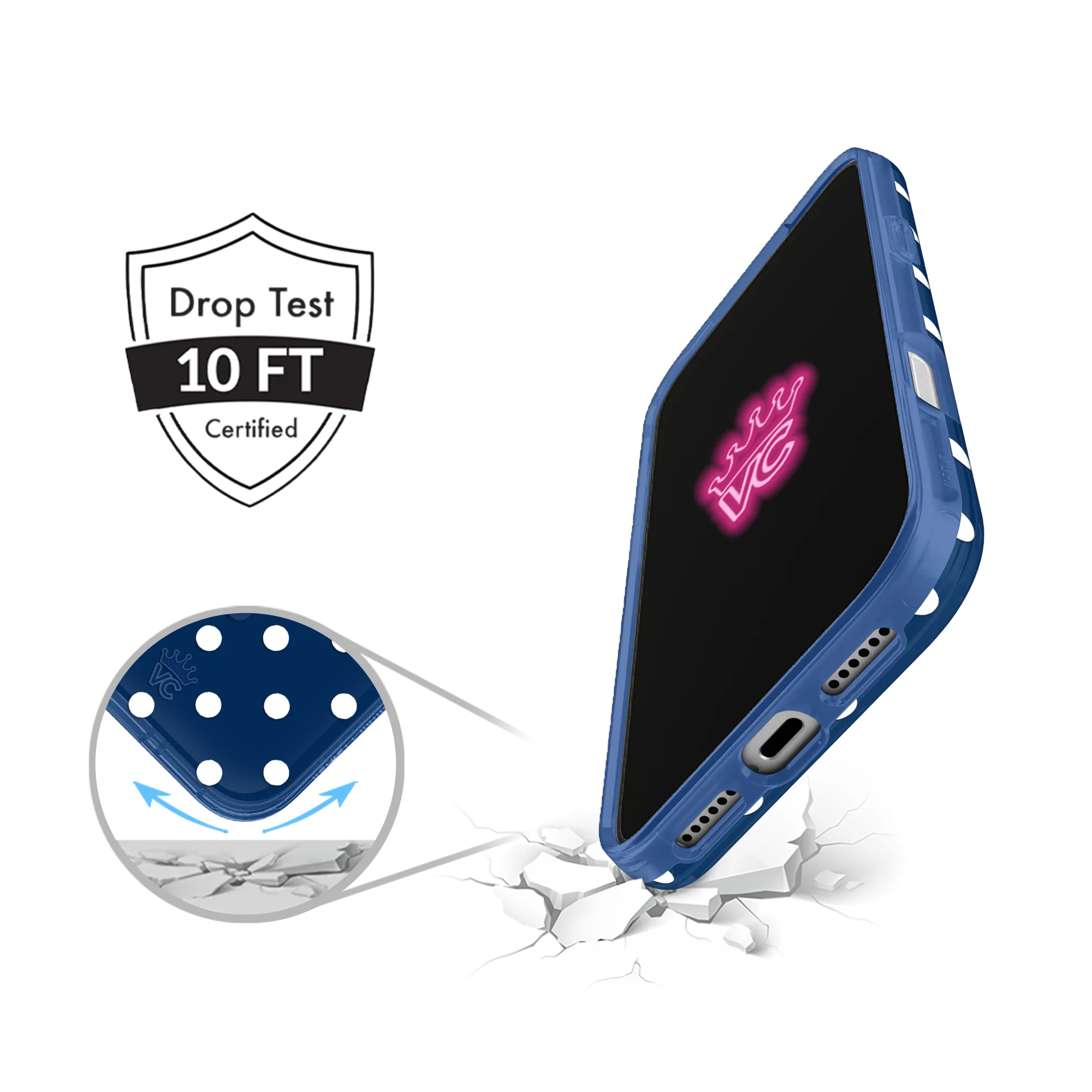 Midnight Polka Dot iPhone Case - Image 77