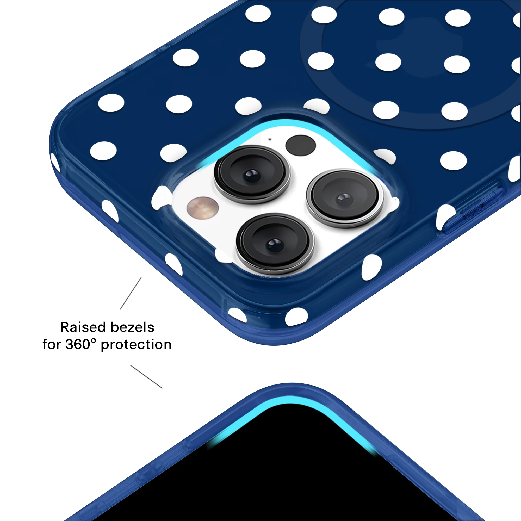 Midnight Polka Dot iPhone Case - Image 8