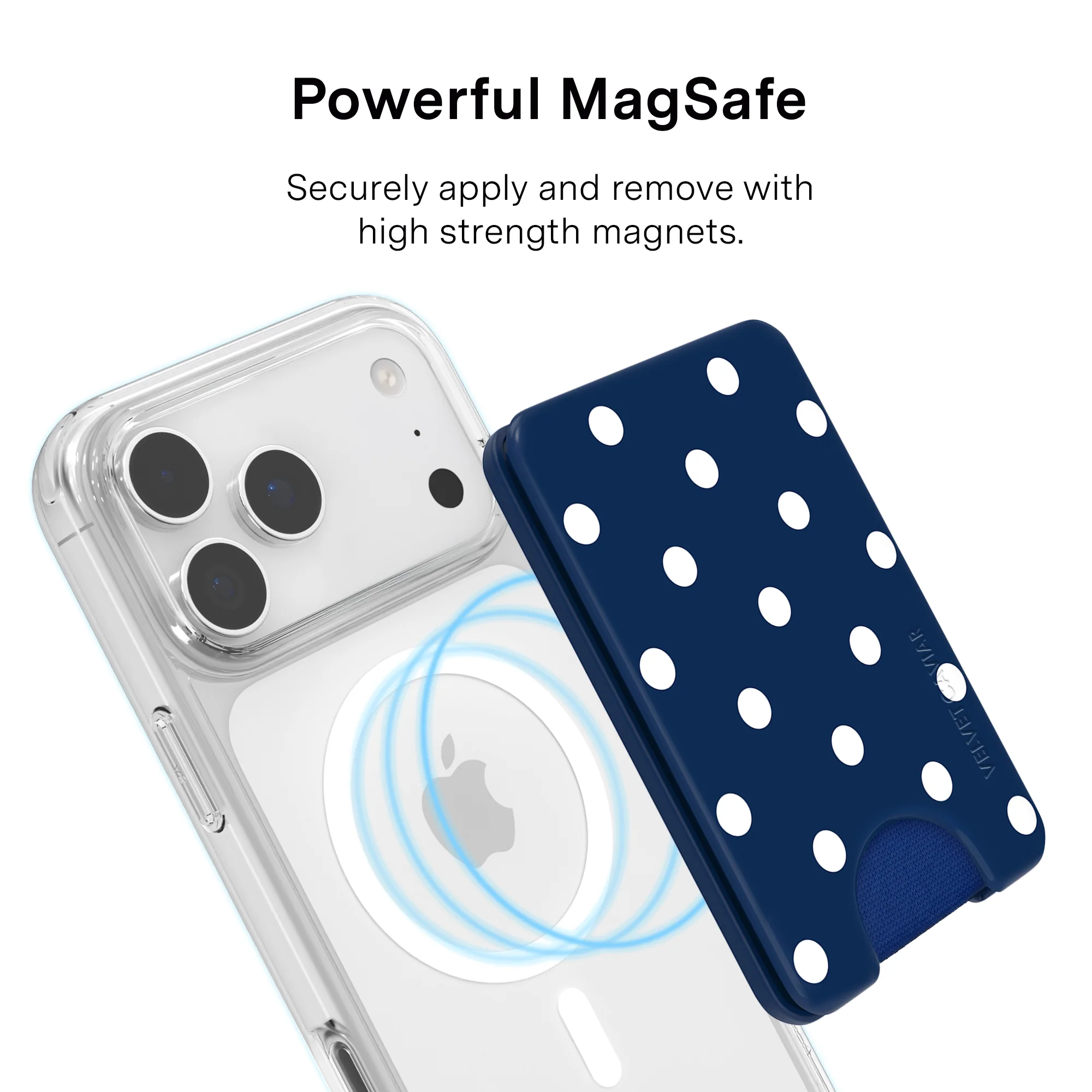 Midnight Polka Dot MagSafe Wallet - Image 4
