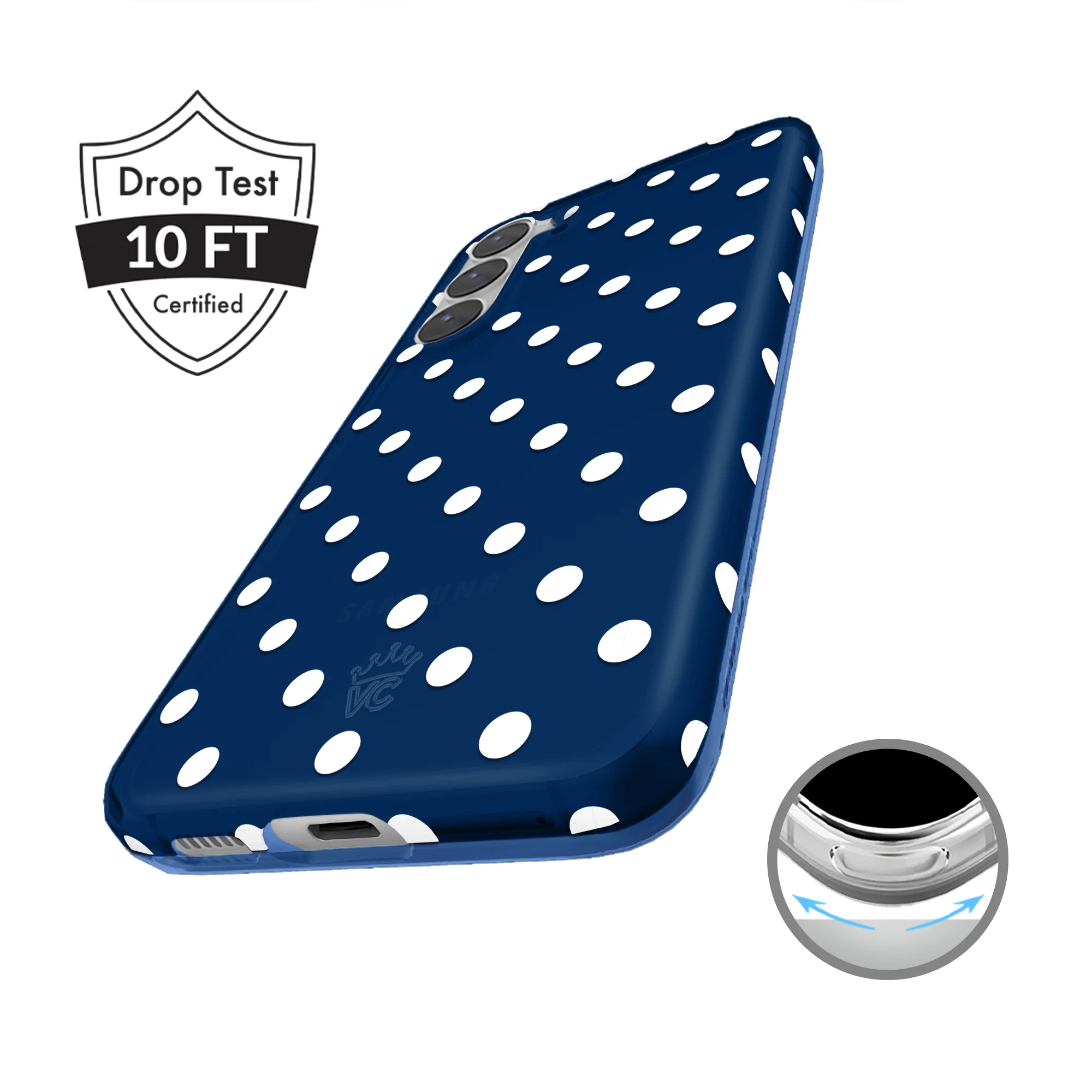 Midnight Polka Dot Samsung Case - Image 2