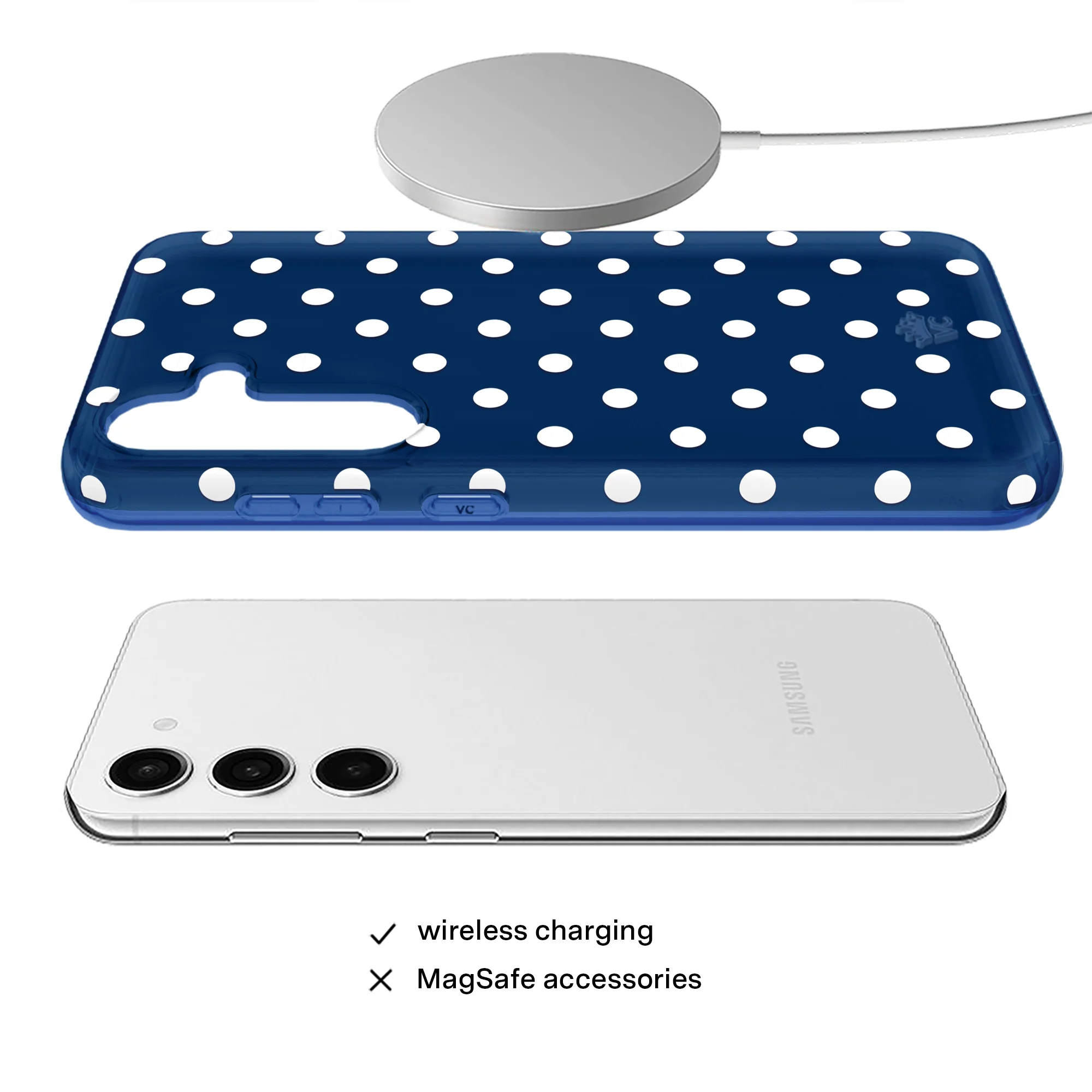 Midnight Polka Dot Samsung Case - Image 24