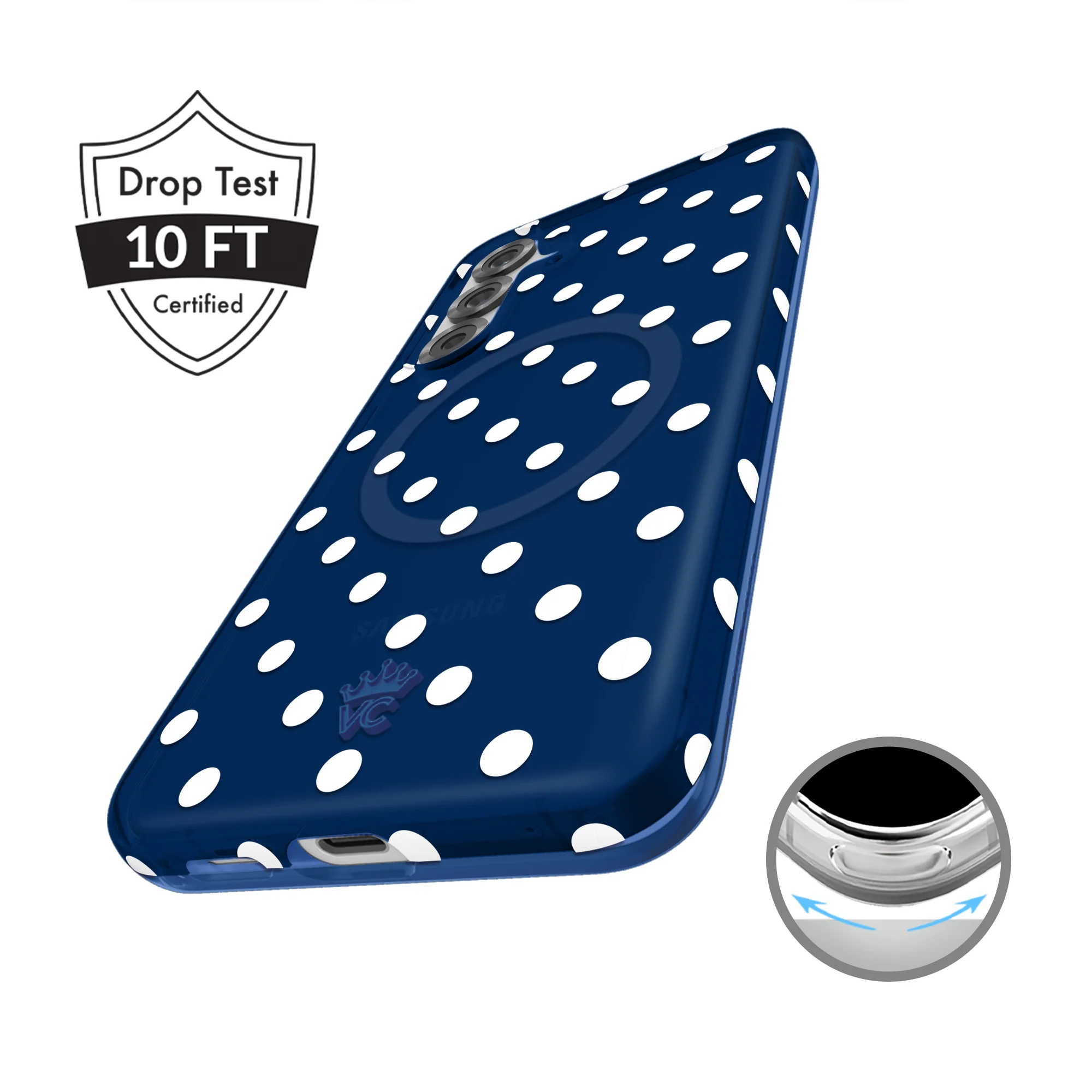 Midnight Polka Dot Samsung Case - Image 37