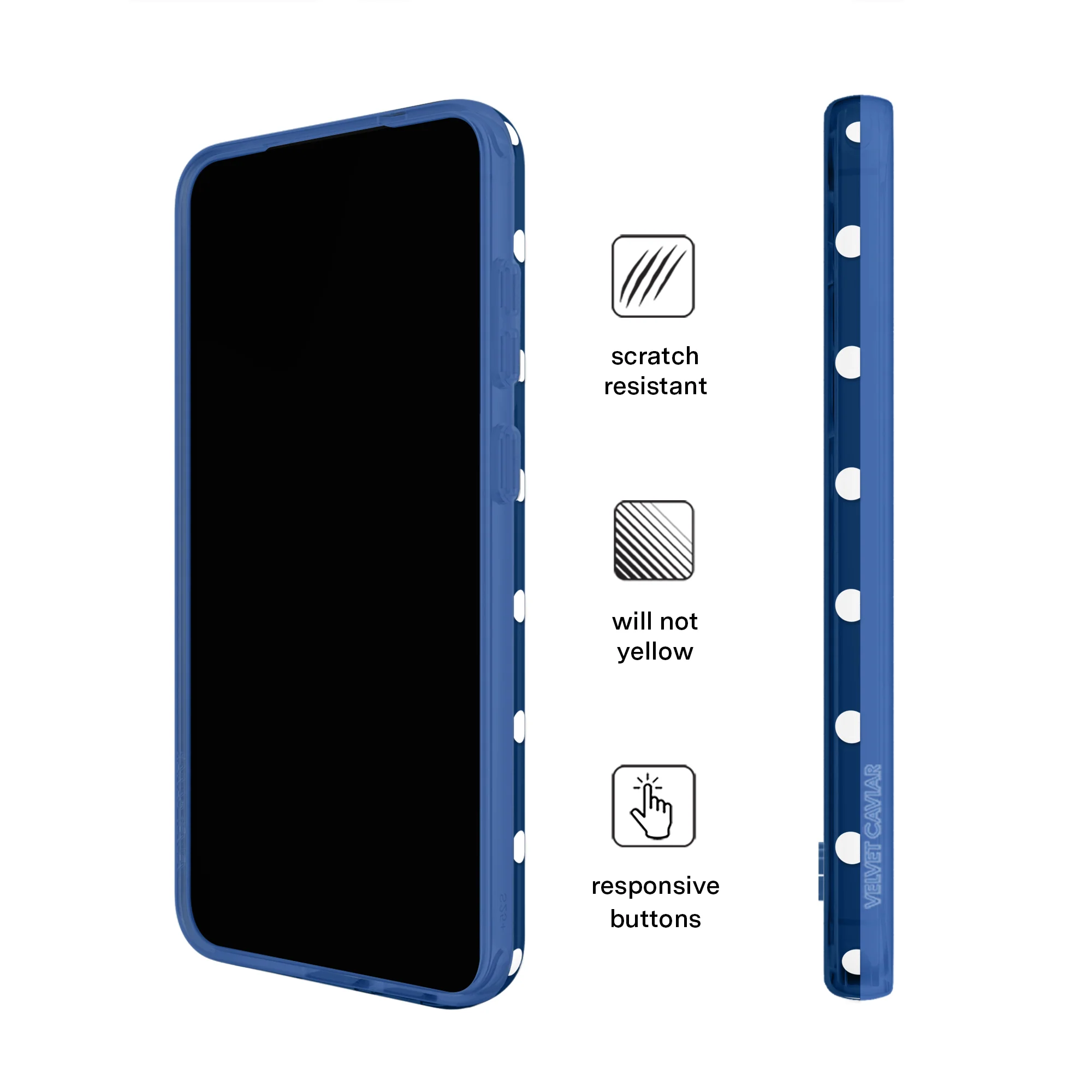 Midnight Polka Dot Samsung Case - Image 40