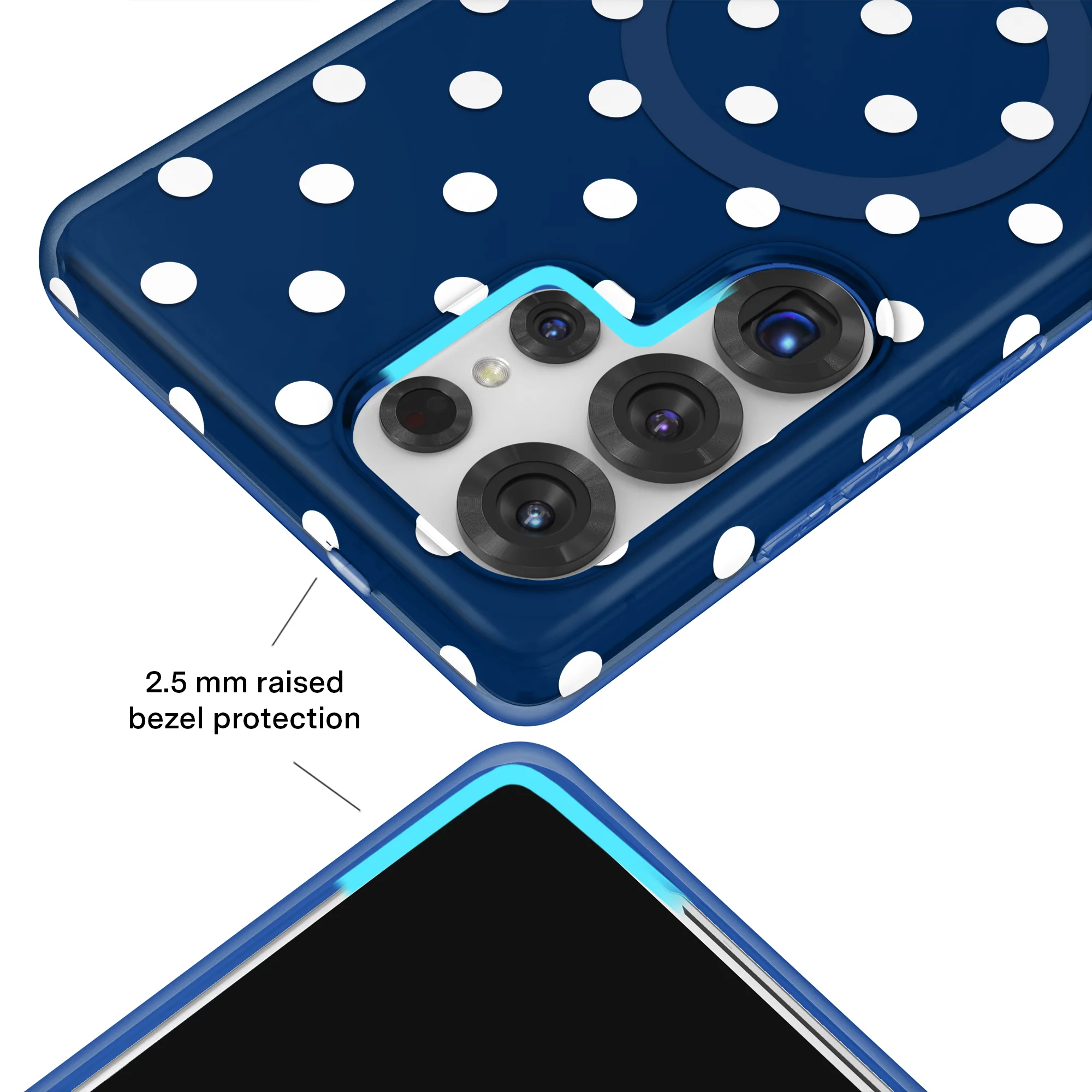 Midnight Polka Dot Samsung Case - Image 43