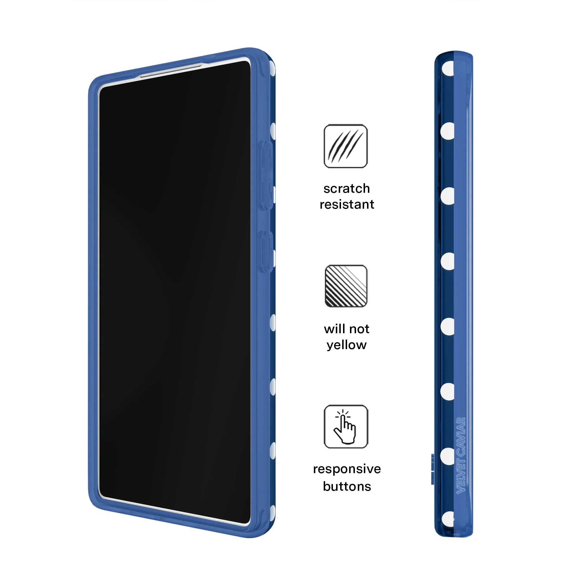 Midnight Polka Dot Samsung Case - Image 45
