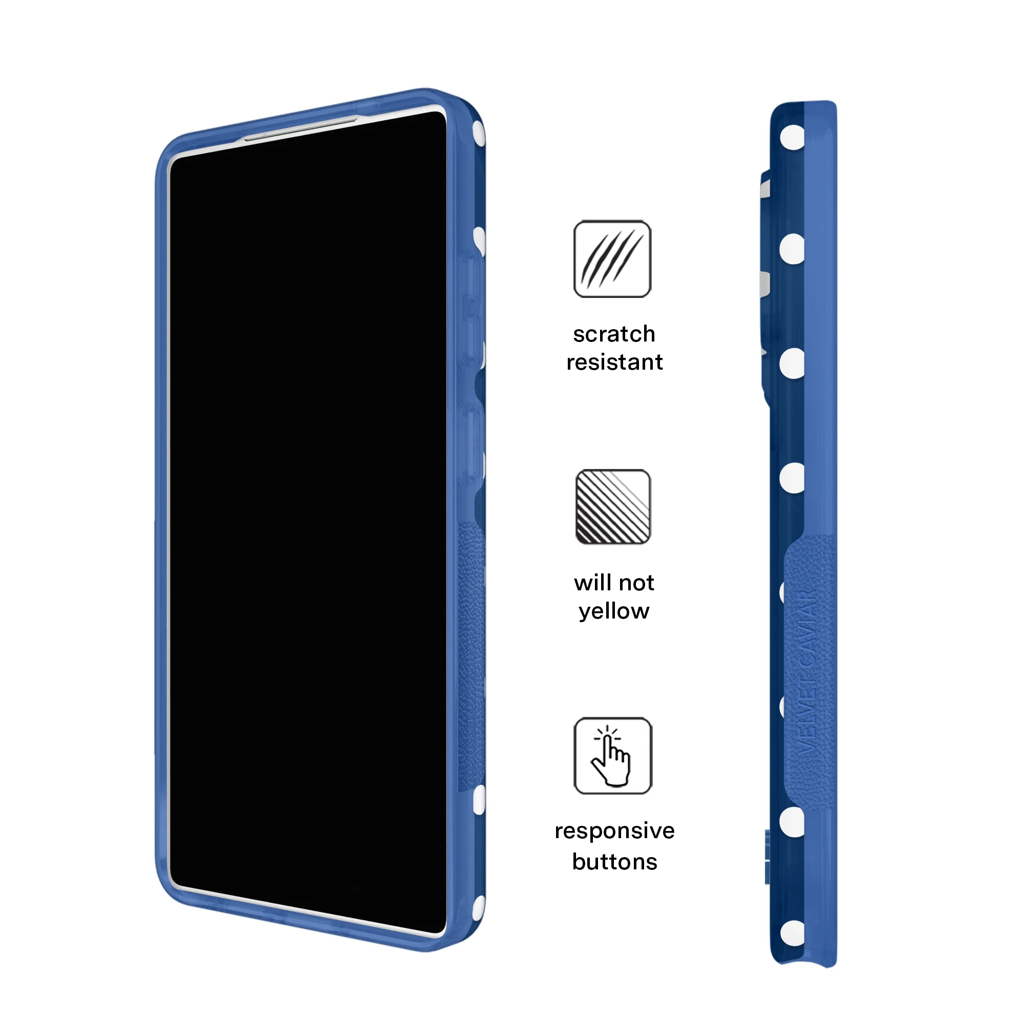 Midnight Polka Dot Samsung Case - Image 60