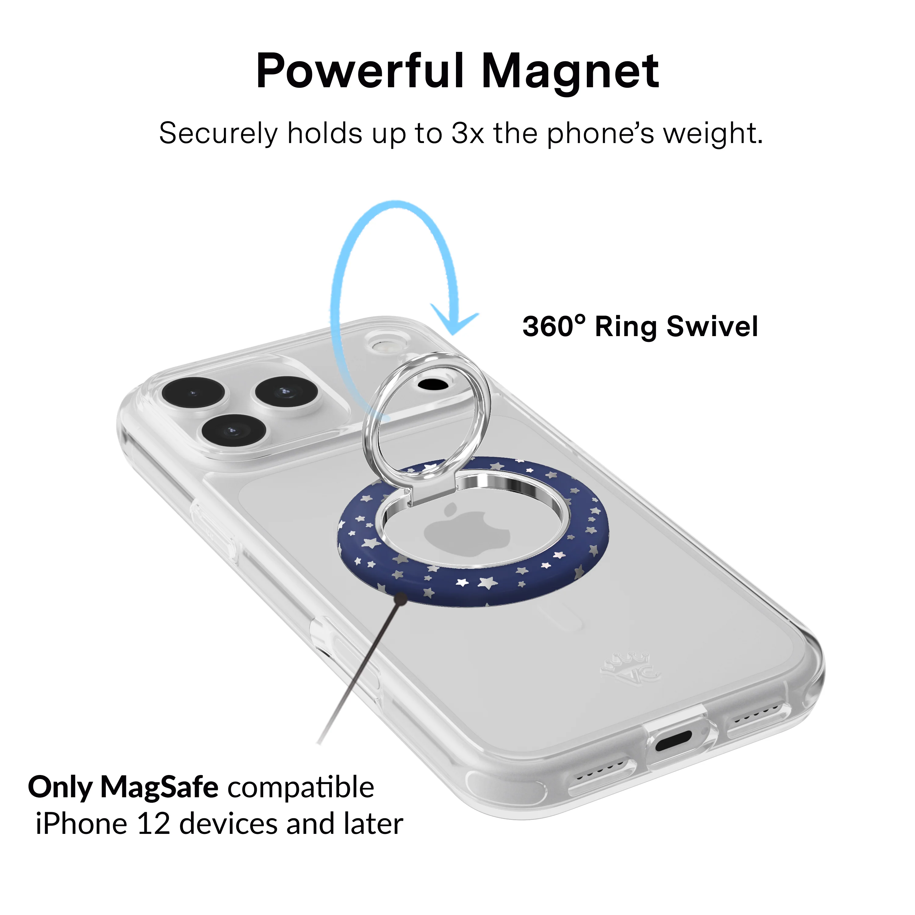 Midnight Stars MagSafe Grip Ring - Image 3