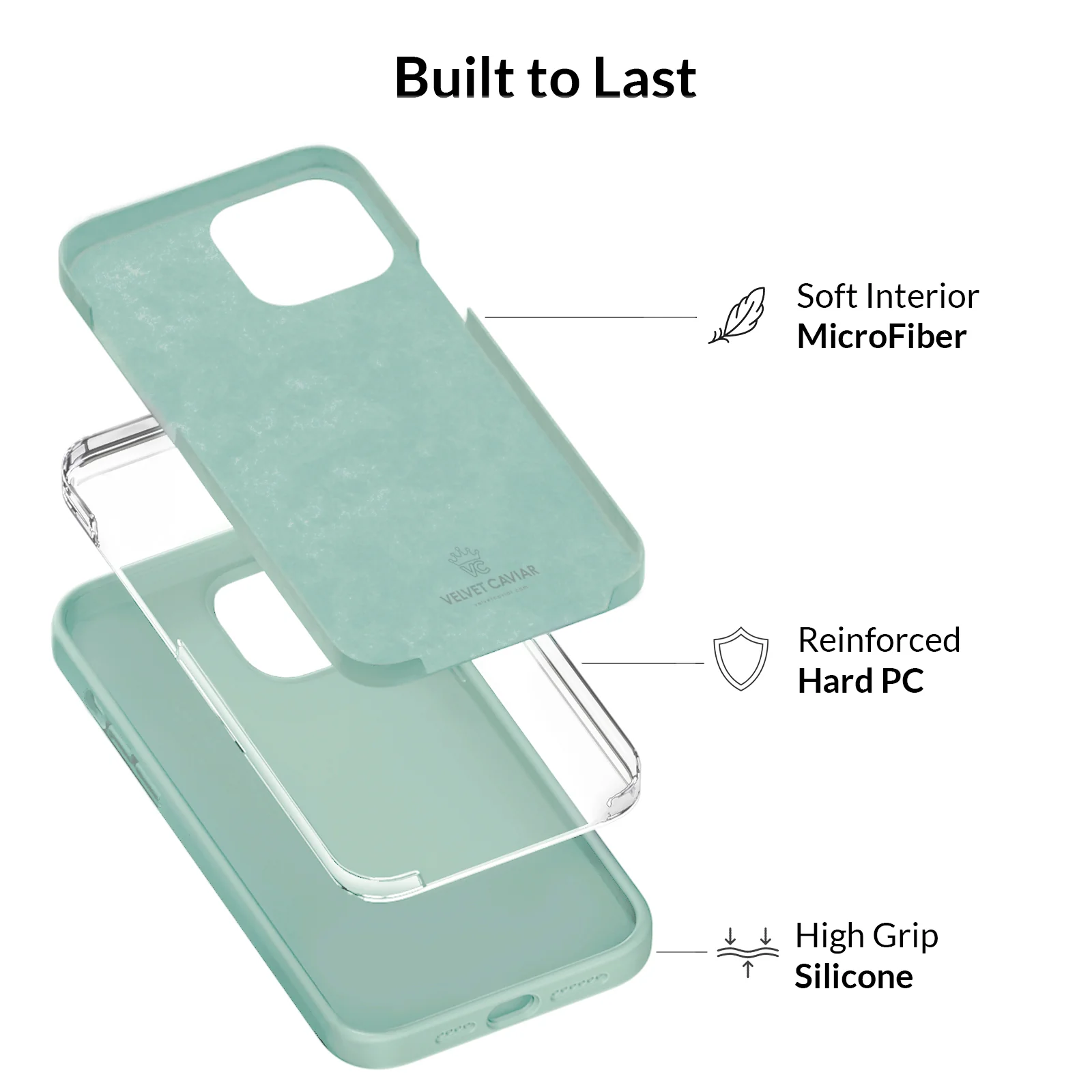 Mint Silicone iPhone Case - Image 68