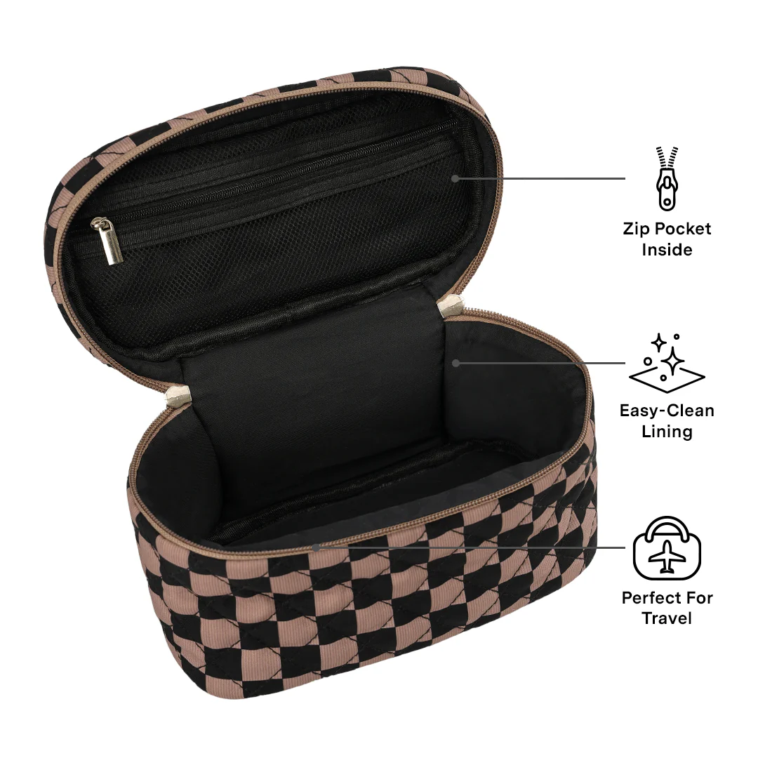 Mocha Vibe Check Vanity Bag - Image 4