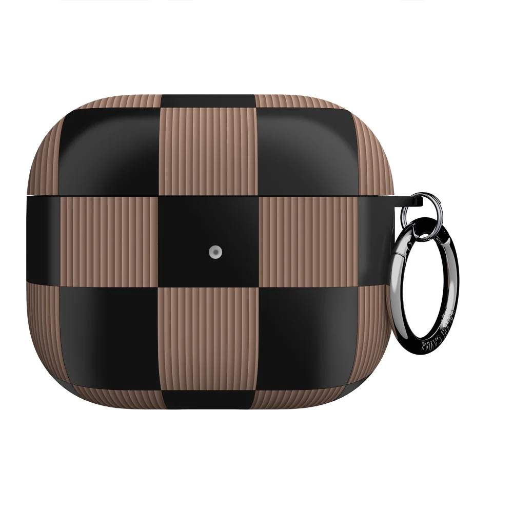Mocha Vibe Checkered AirPod Case - Image 11